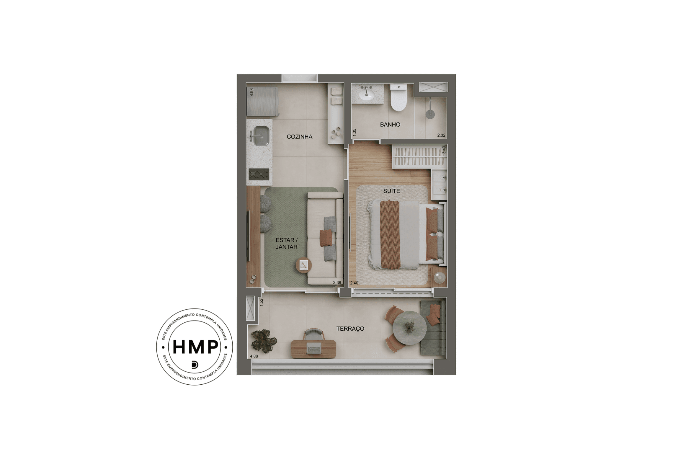 Planta 2 — Alameda Tatuapé Condomínio Clube Home Spaces