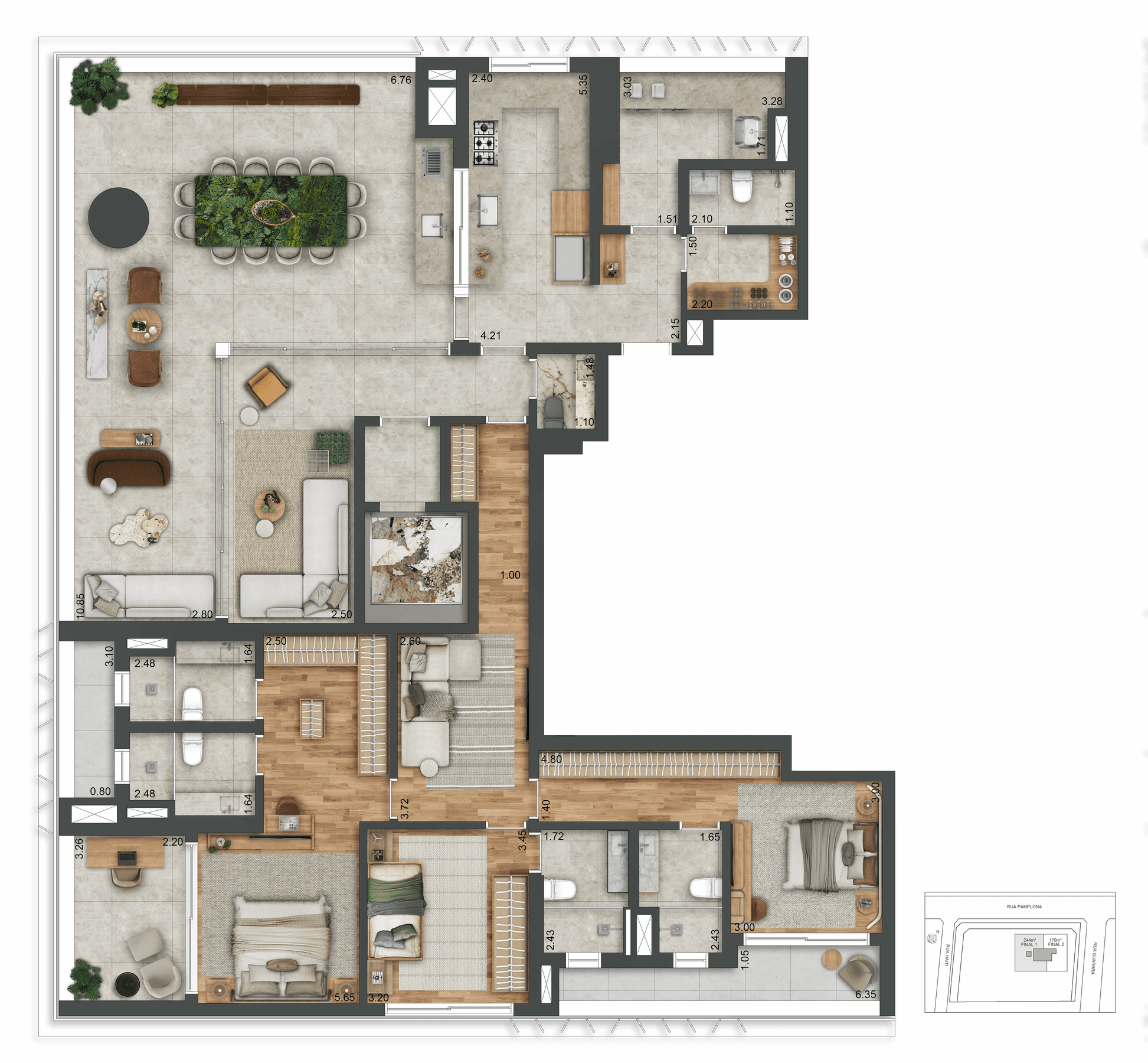 Planta 3 — Autór Jardins