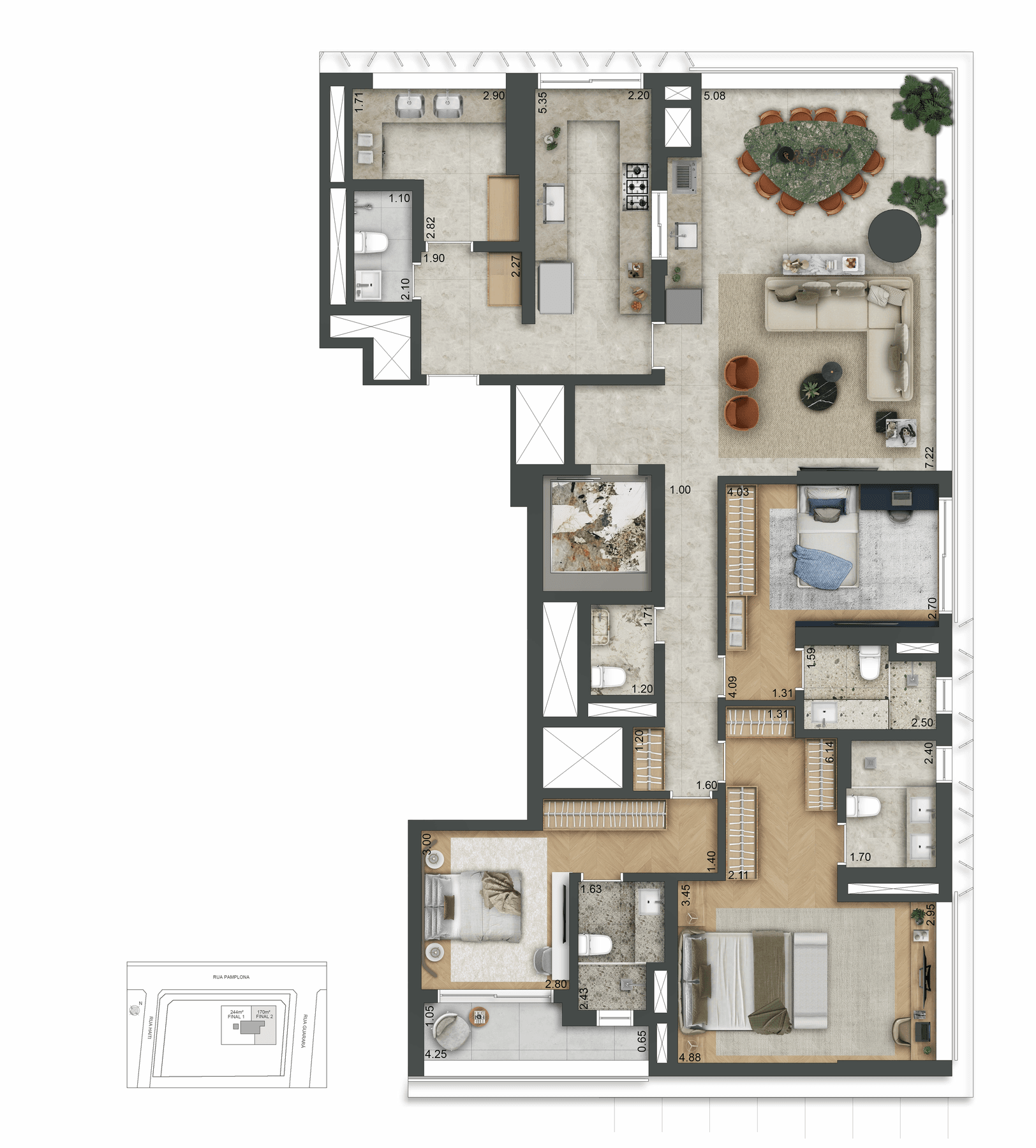 Planta 2 — Autór Jardins