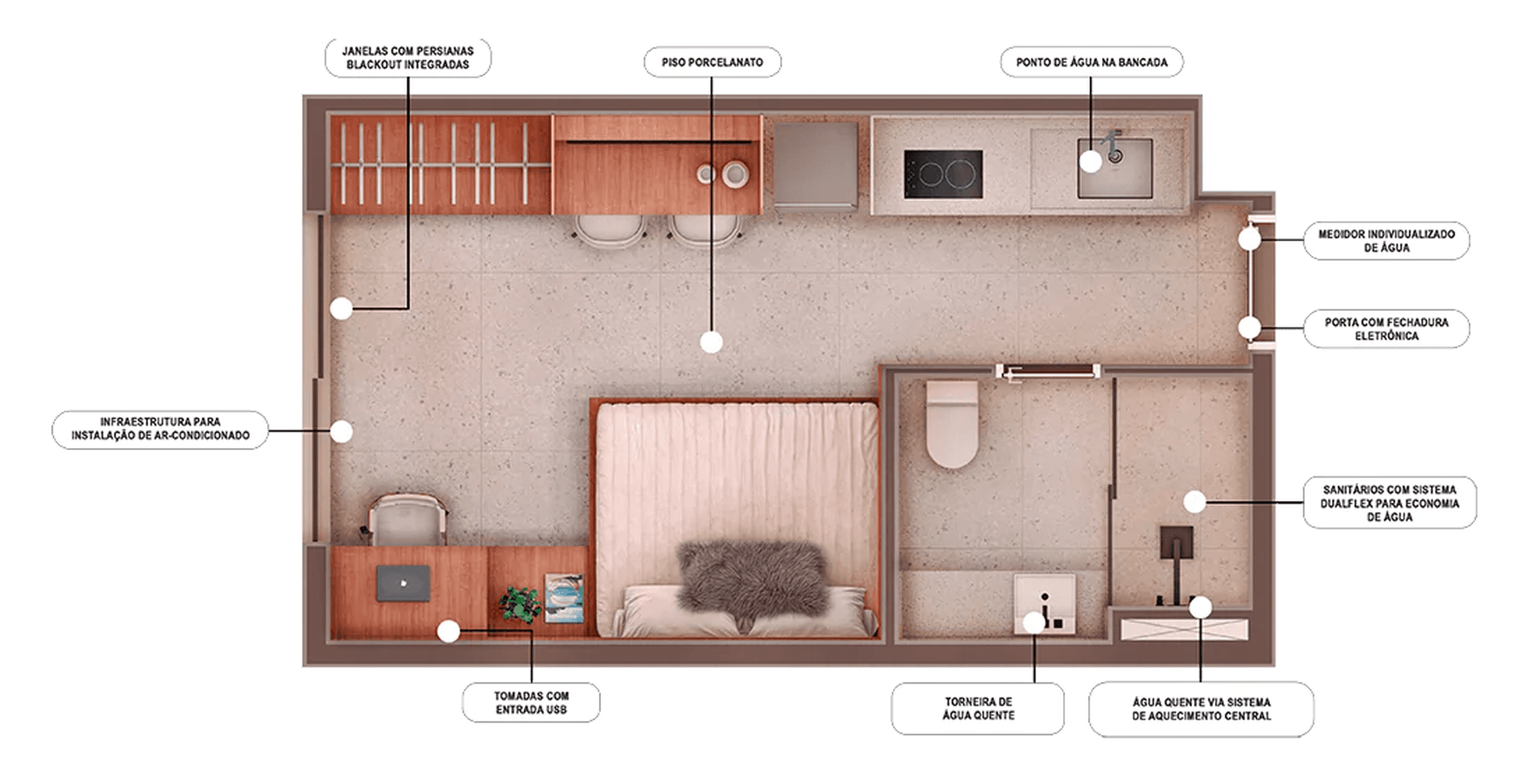 Planta 2 — Urbany - Studios