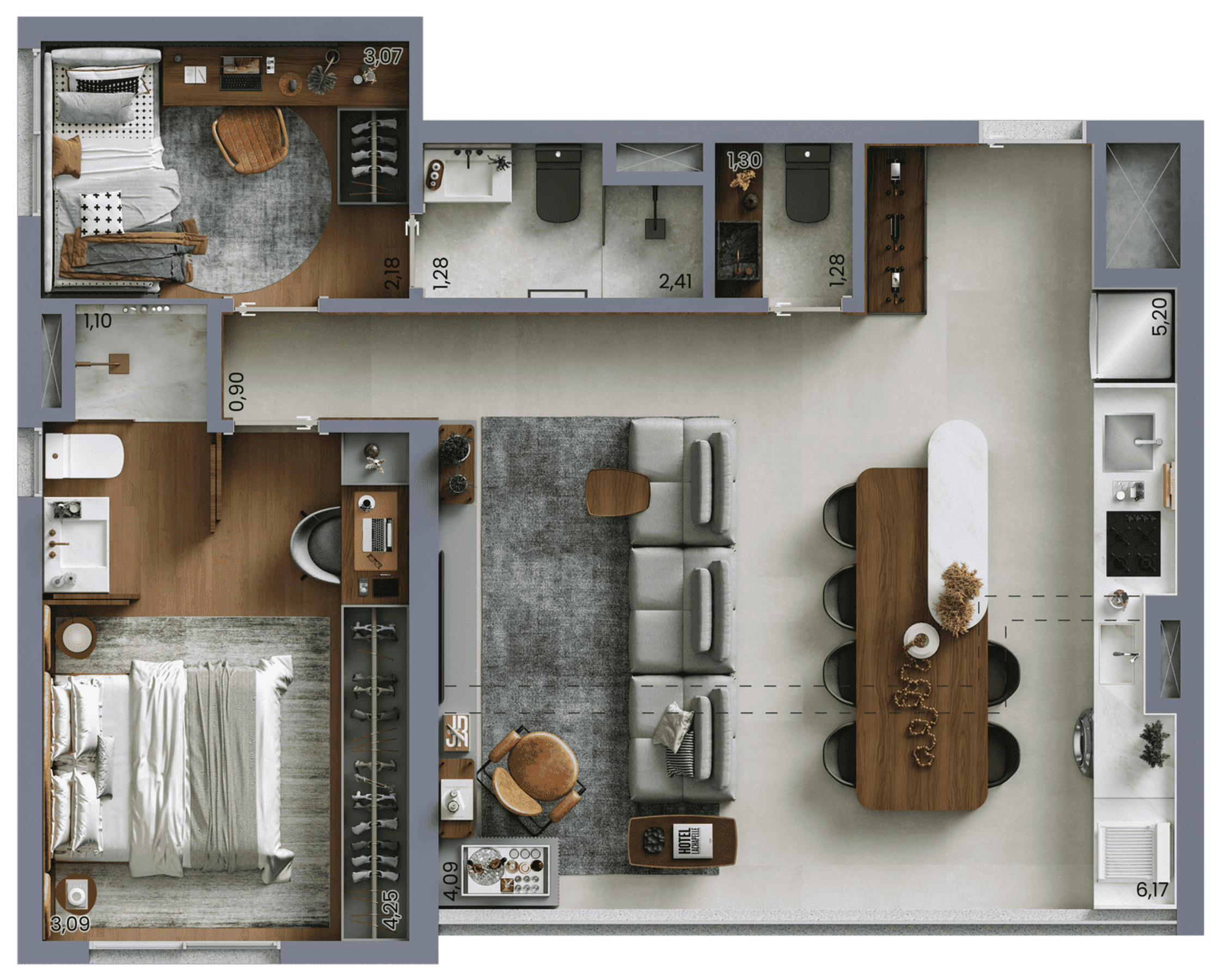 Planta 1 — Vert Vila Nova - Residencial