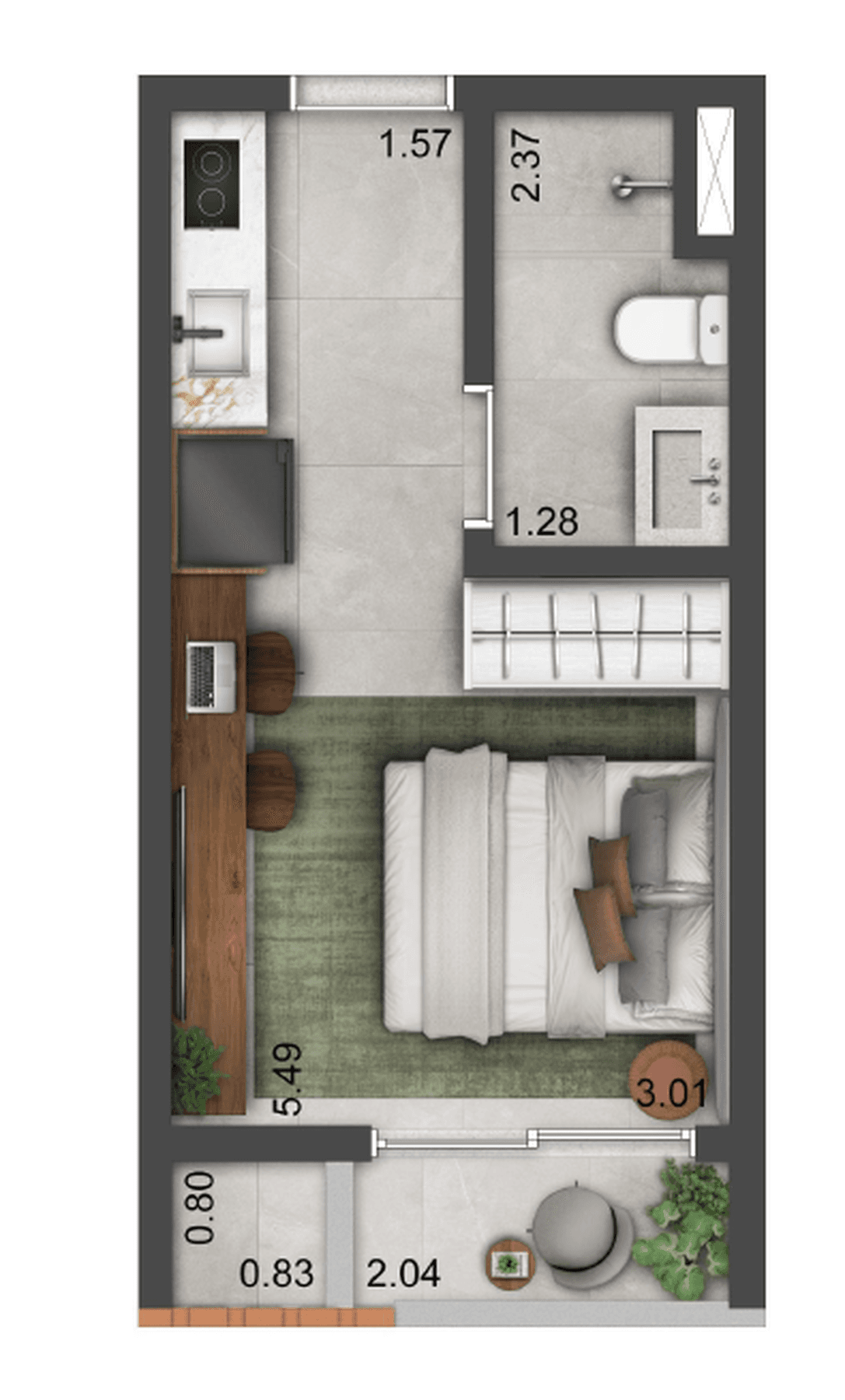 Planta 4 — Alberito - Residencial