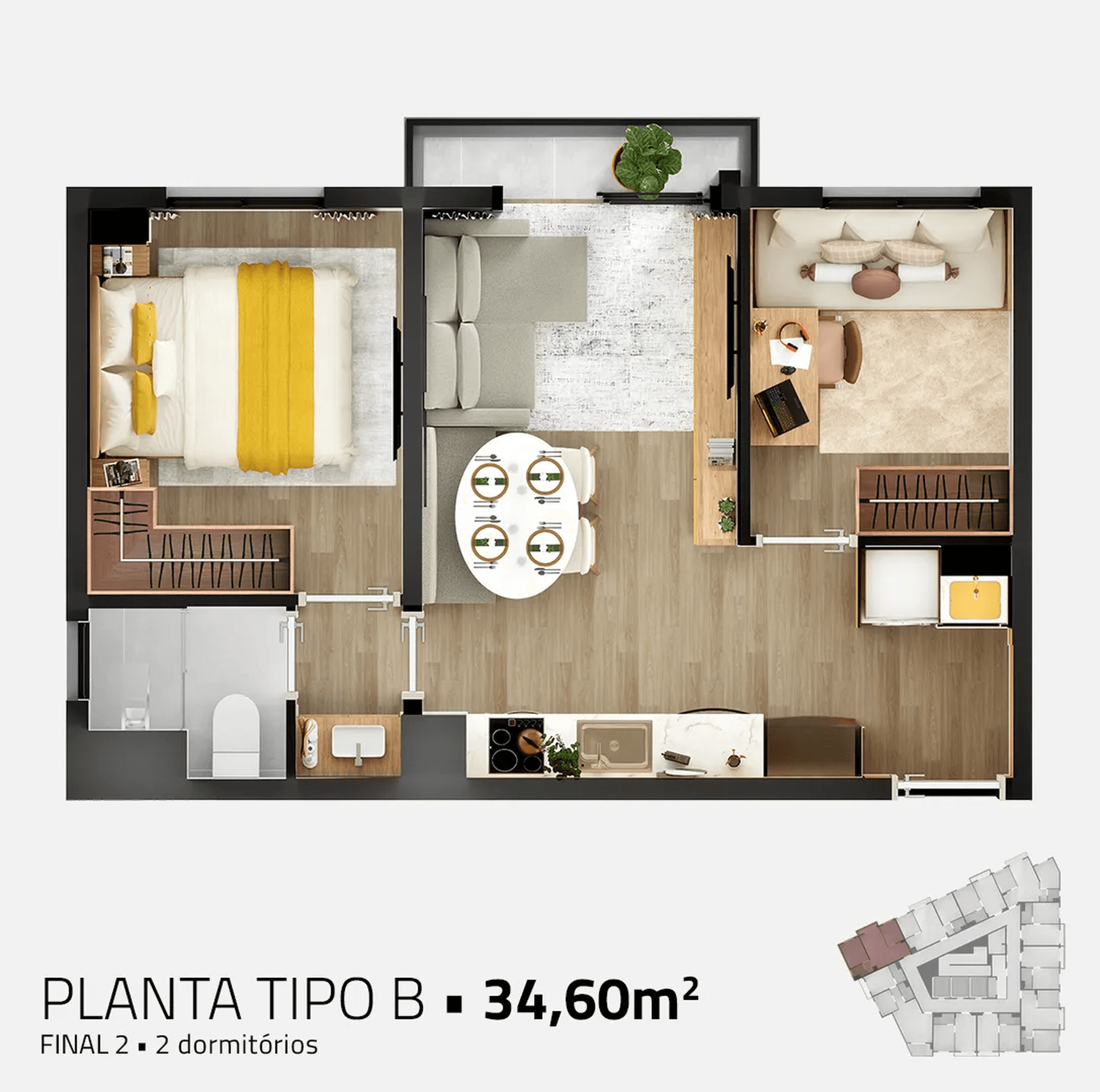 Planta 3 — Moderní Vila Prudente