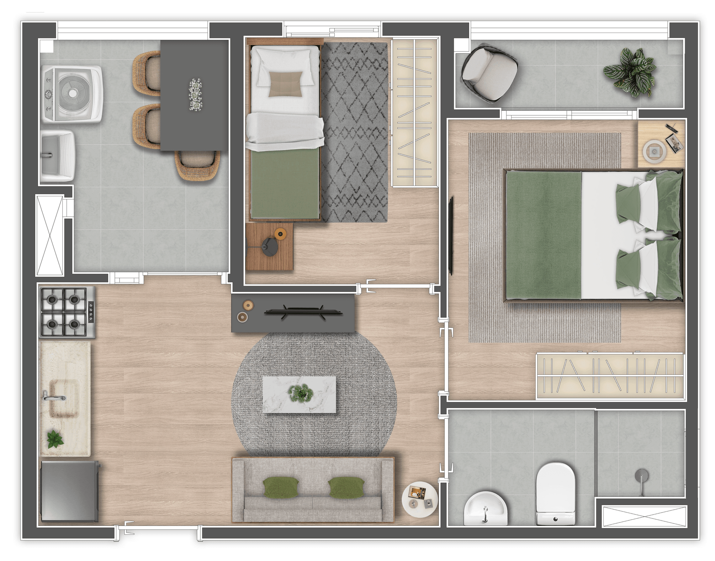 Planta 4 — Mundo Apto Alto do Ipiranga - Fase 1