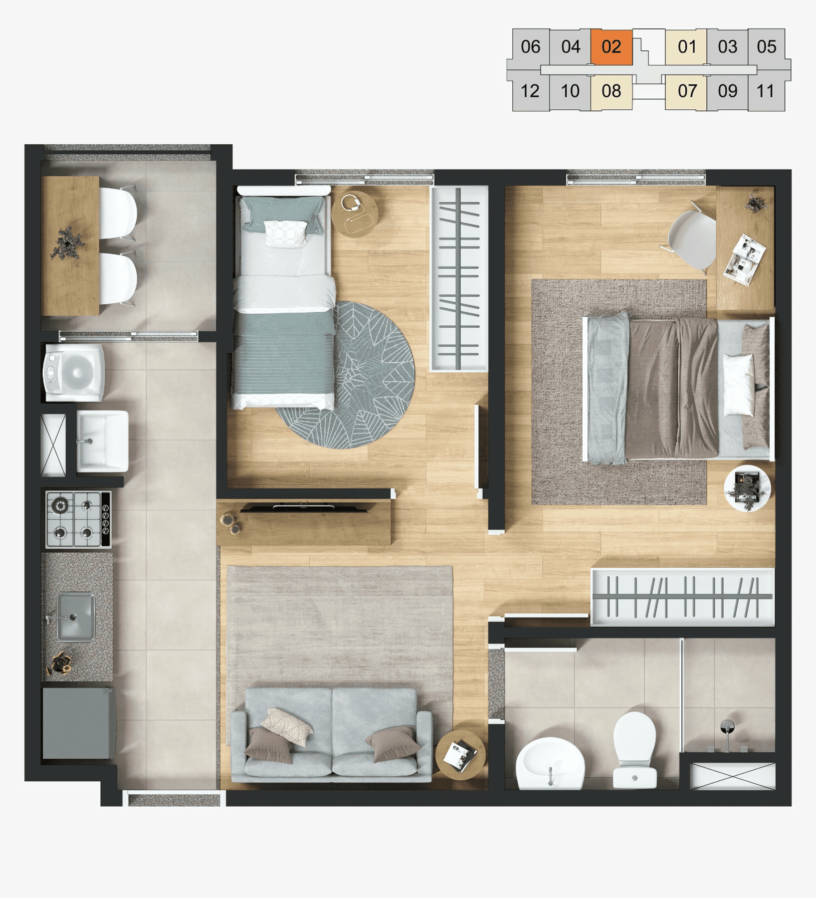 Planta 3 — Castelo Butantã
