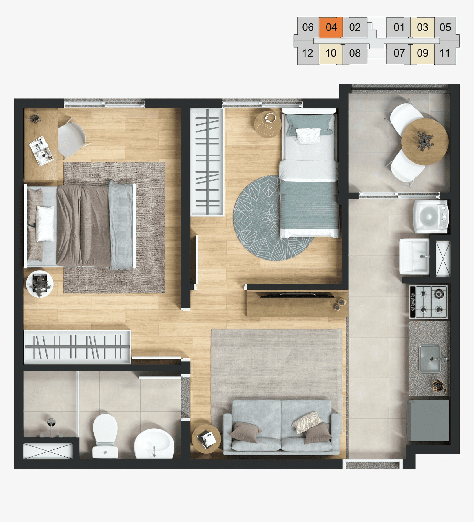 Planta 6 — Castelo Butantã