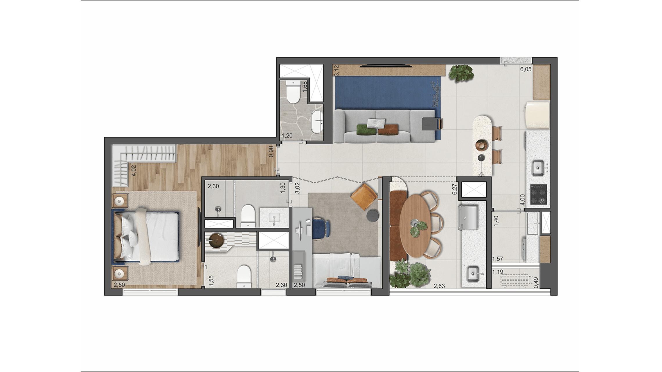 Planta 3 — The Gardens Eleya - Residencial
