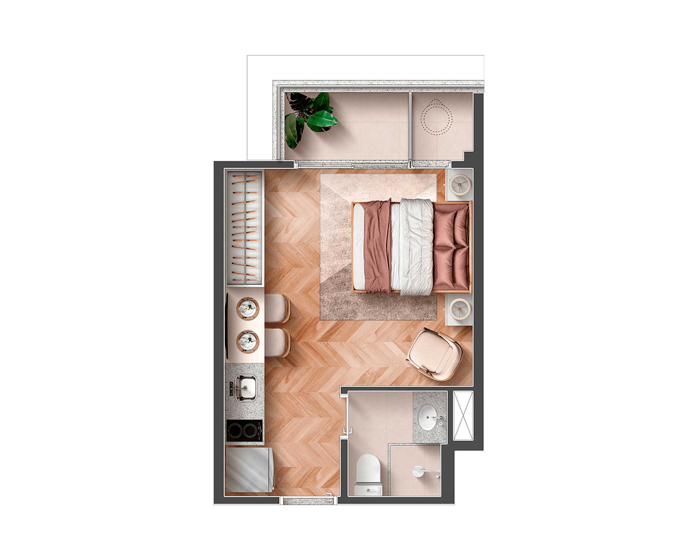 Planta 1 — Ode Vila Clementino - Residencial