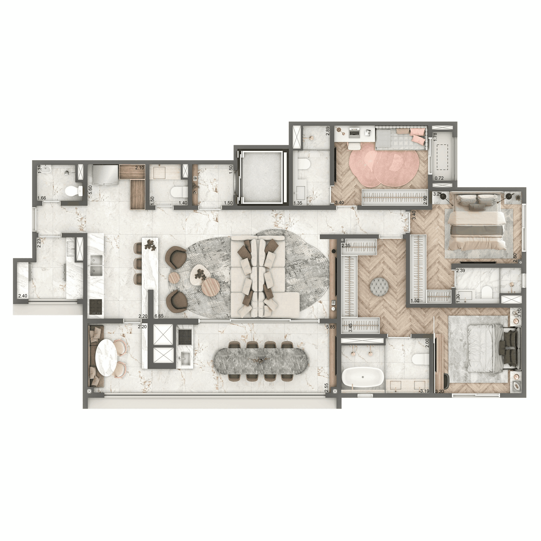 Planta 1 — Home Boutique By Living Campo Belo