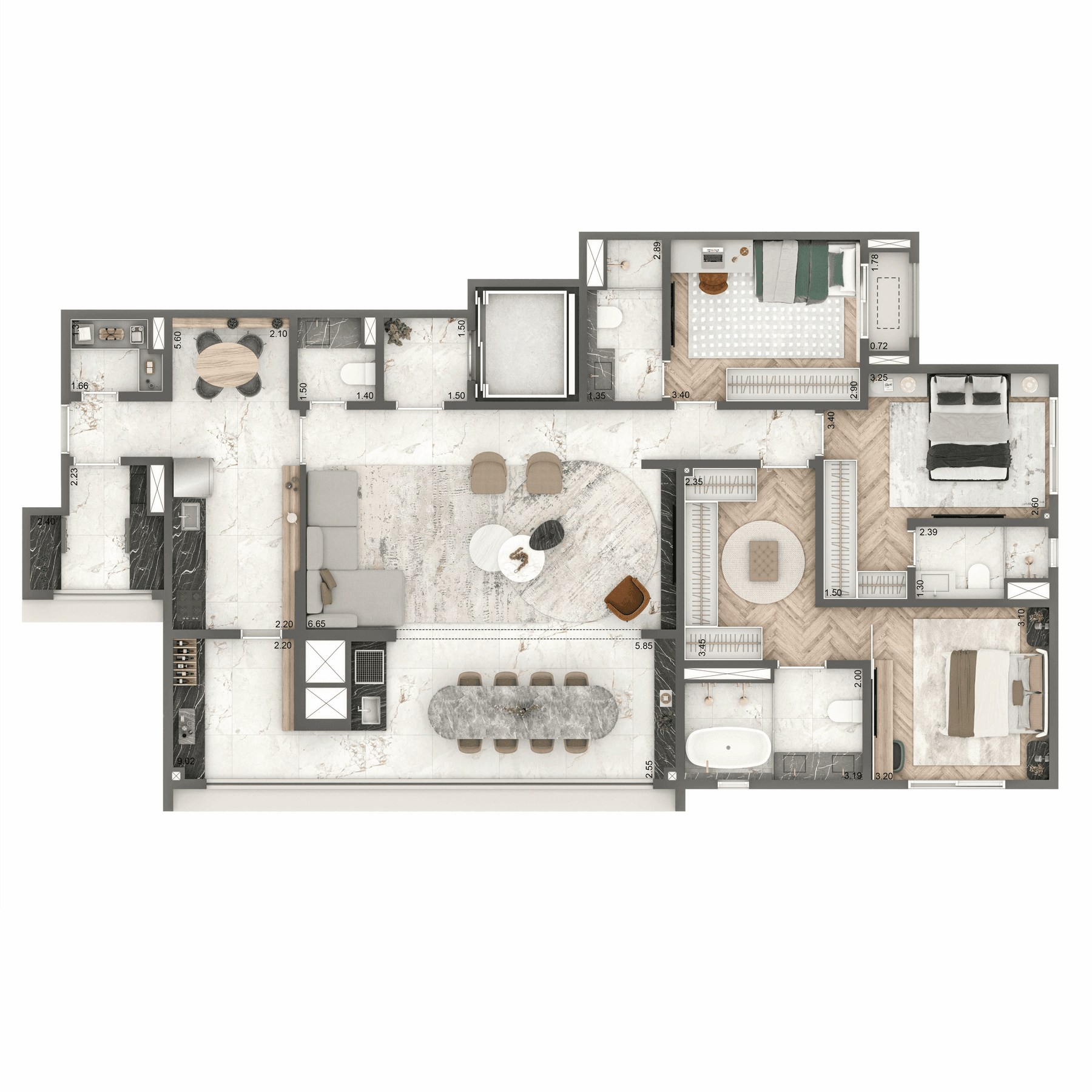 Planta 3 — Home Boutique By Living Campo Belo