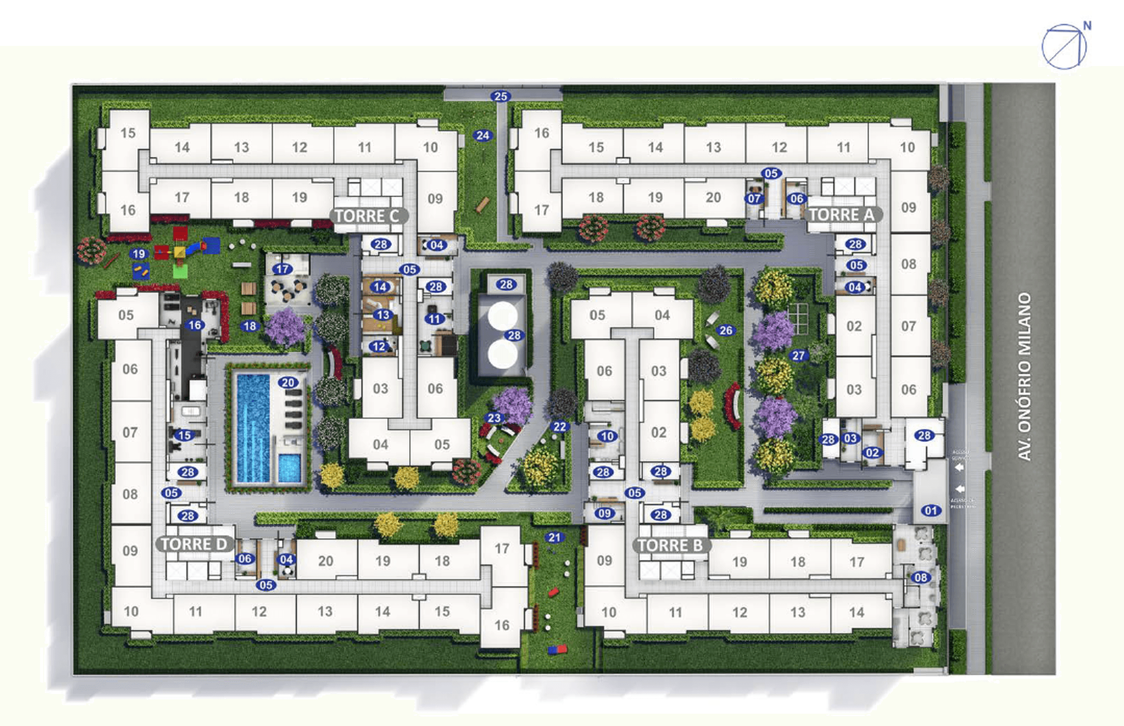 Planta 1 — Cidade Villa Lobos Melodia - Fase 1