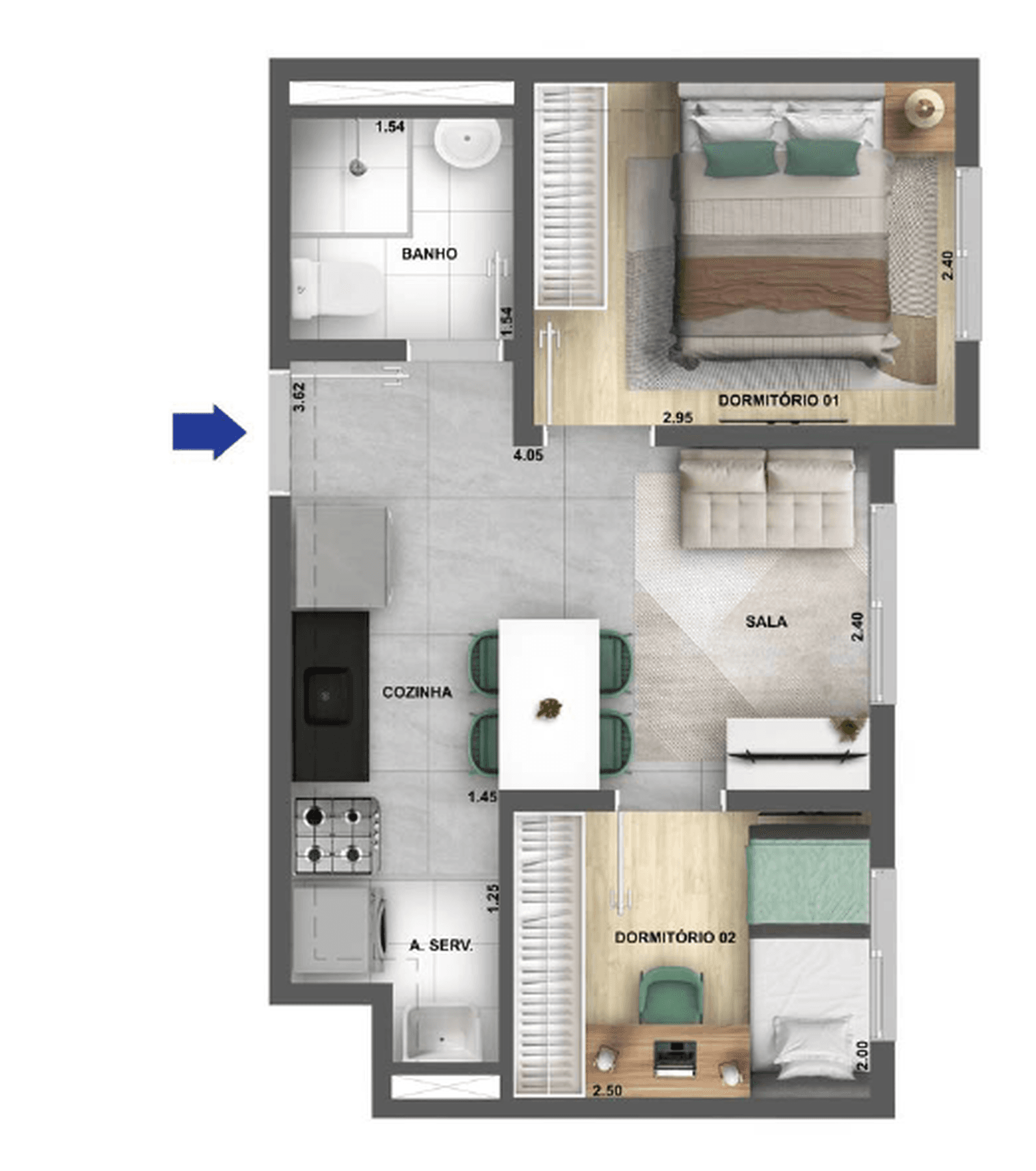 Planta 2 — Cidade Villa Lobos Melodia - Fase 1