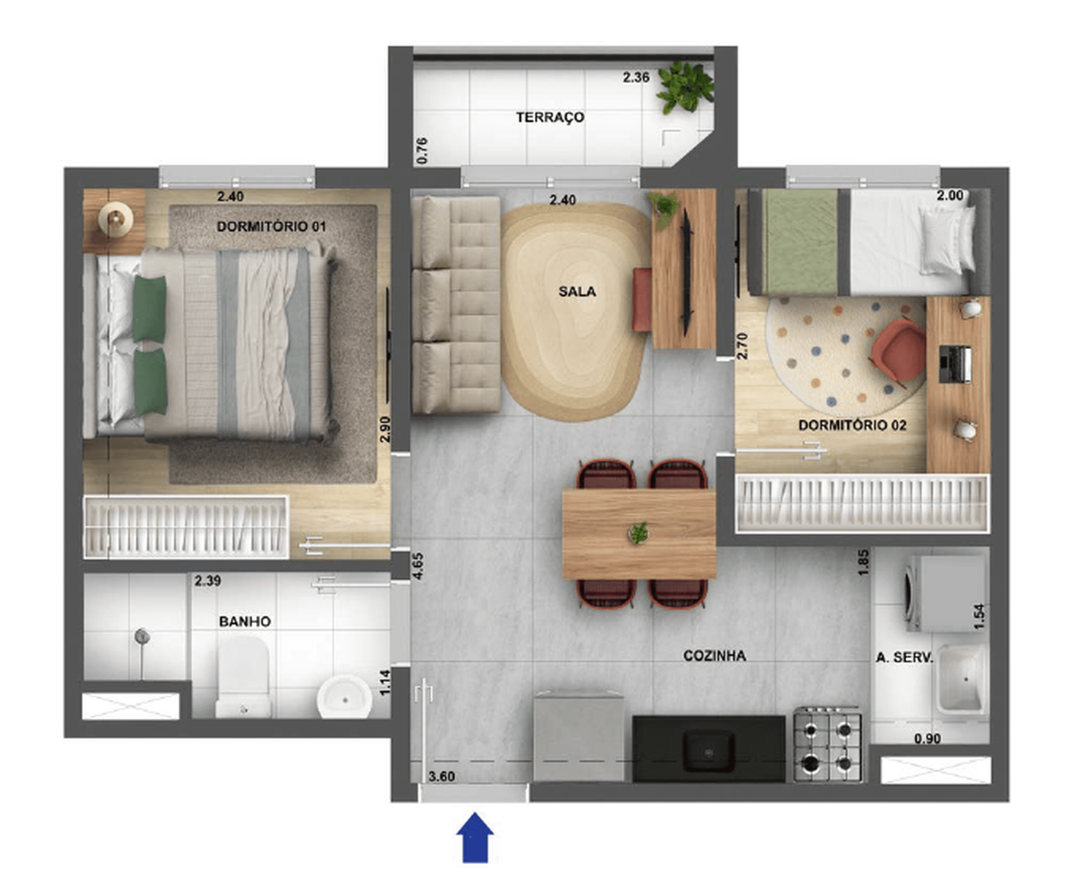 Planta 4 — Cidade Villa Lobos Melodia - Fase 1