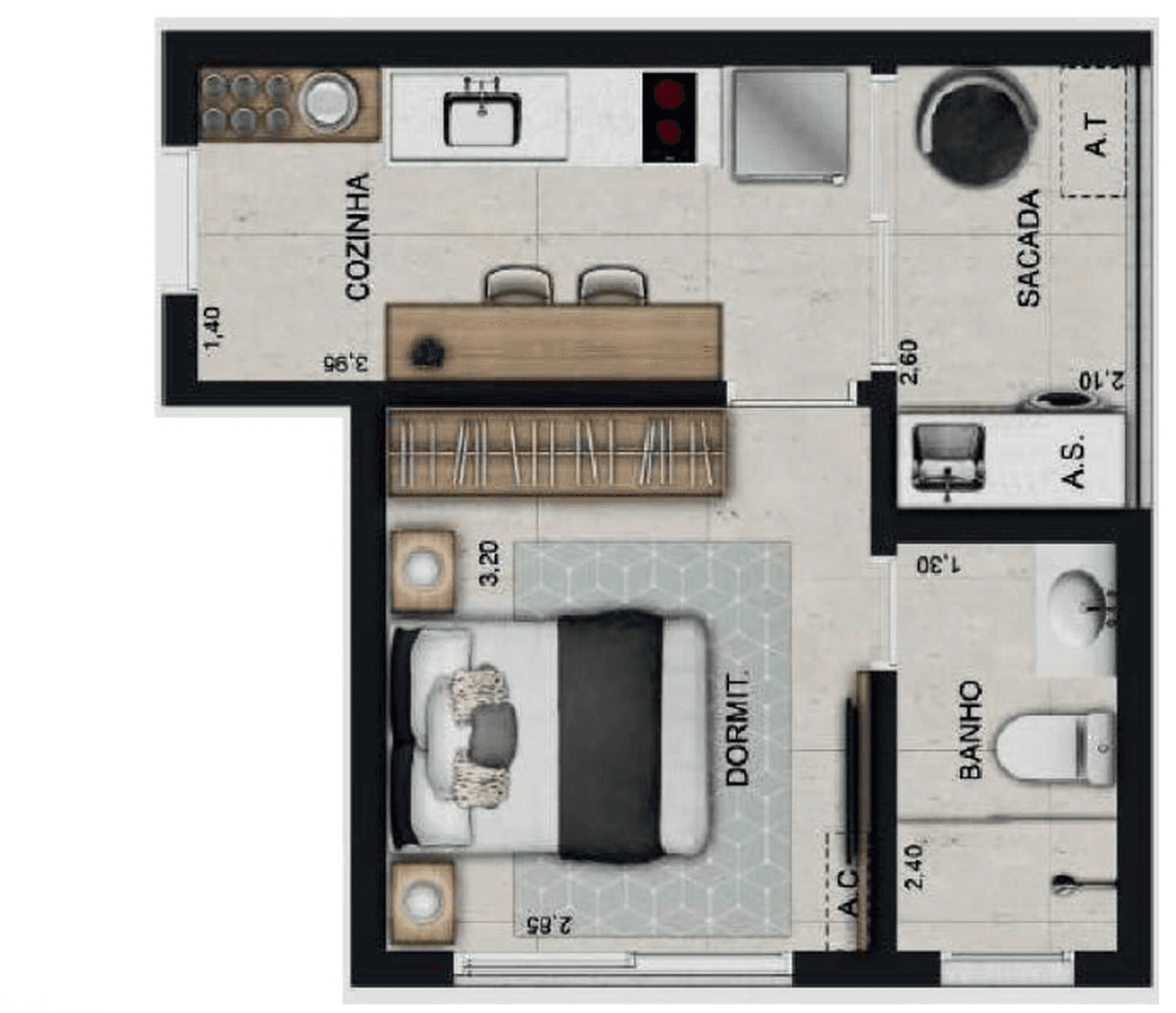 Planta 3 — W Stay Lincoln - Residencial
