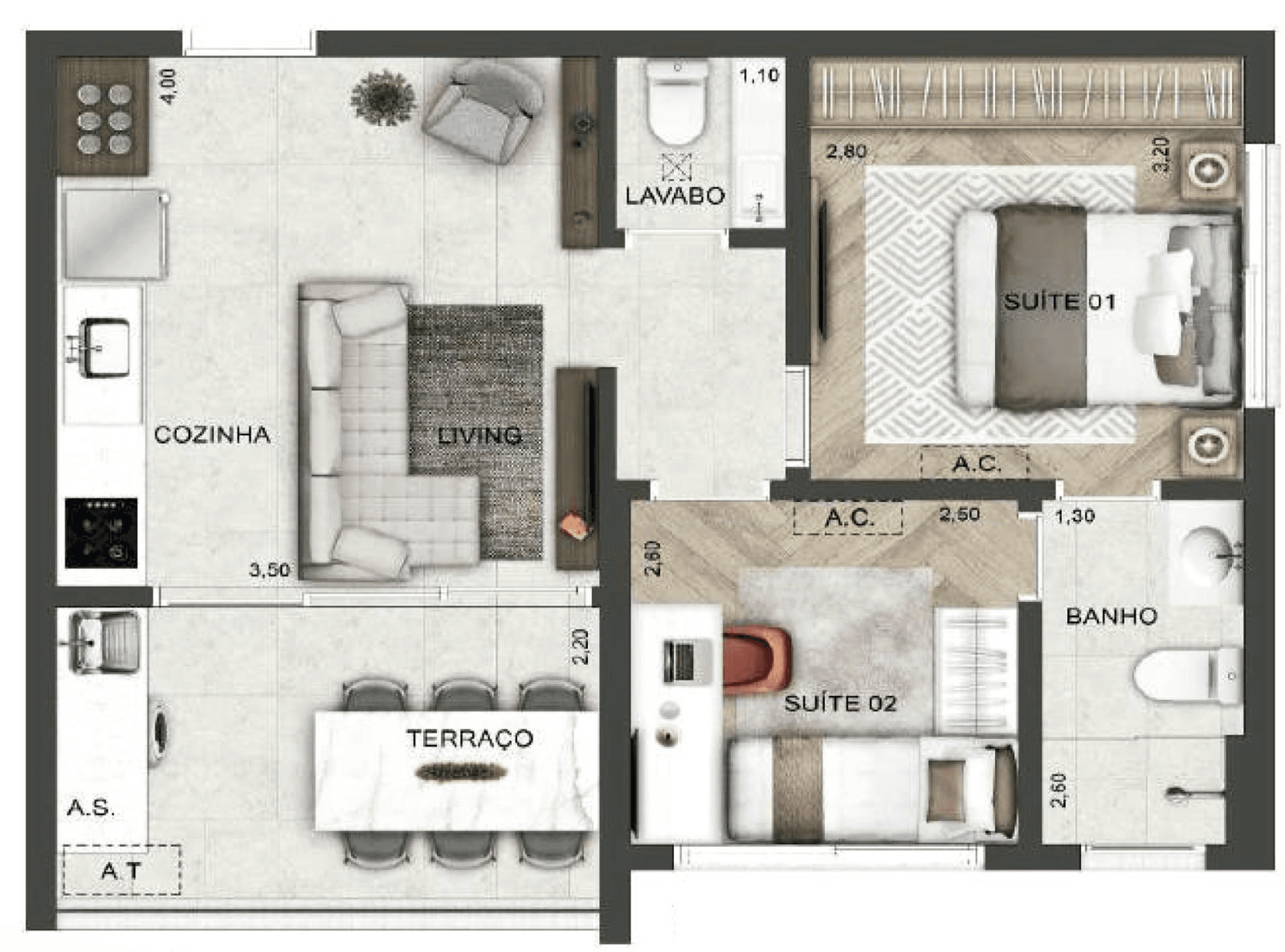 Planta 6 — W Stay Lincoln - Residencial