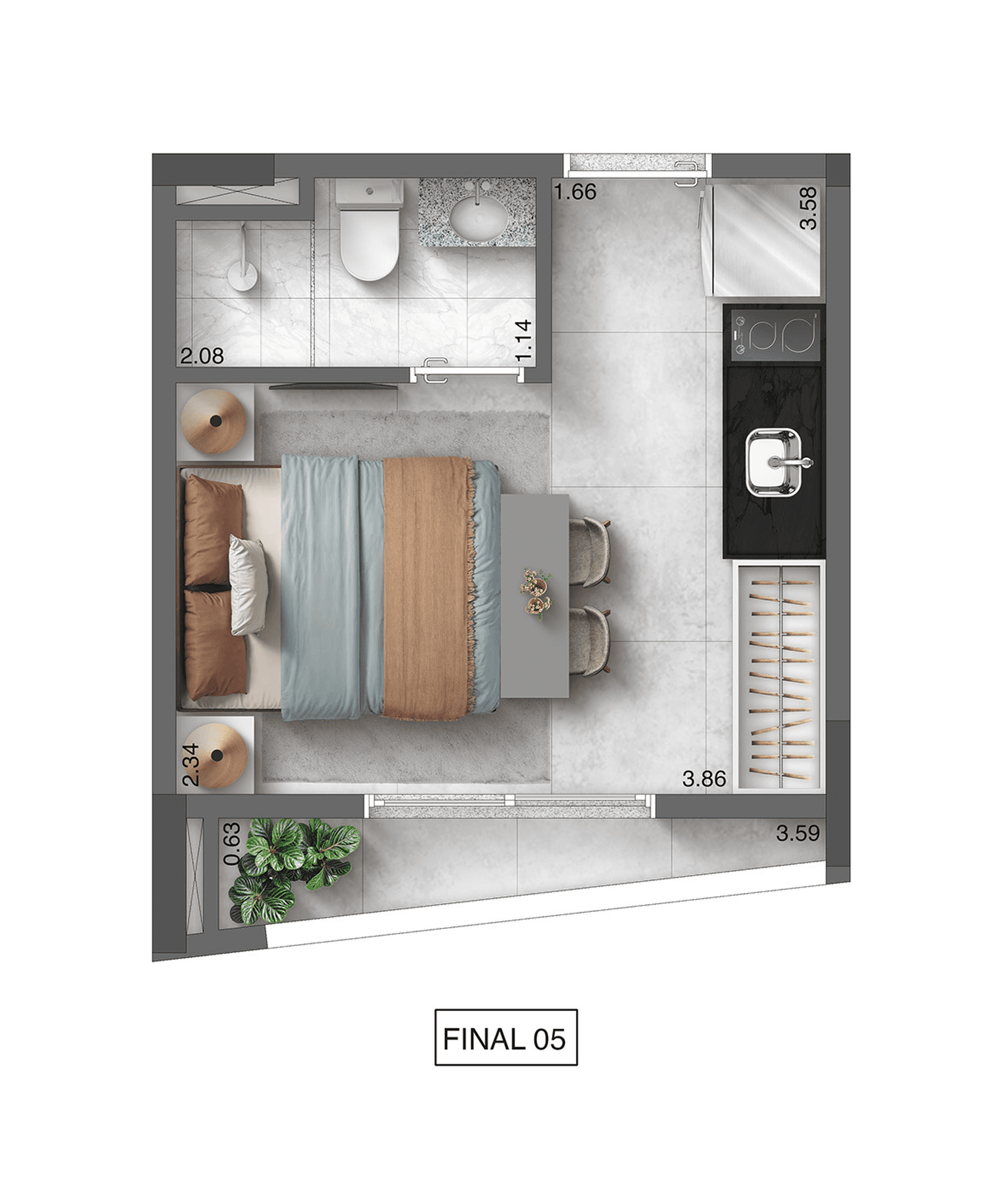 Planta 5 — Pina 1875 by 360 Suítes - Residencial