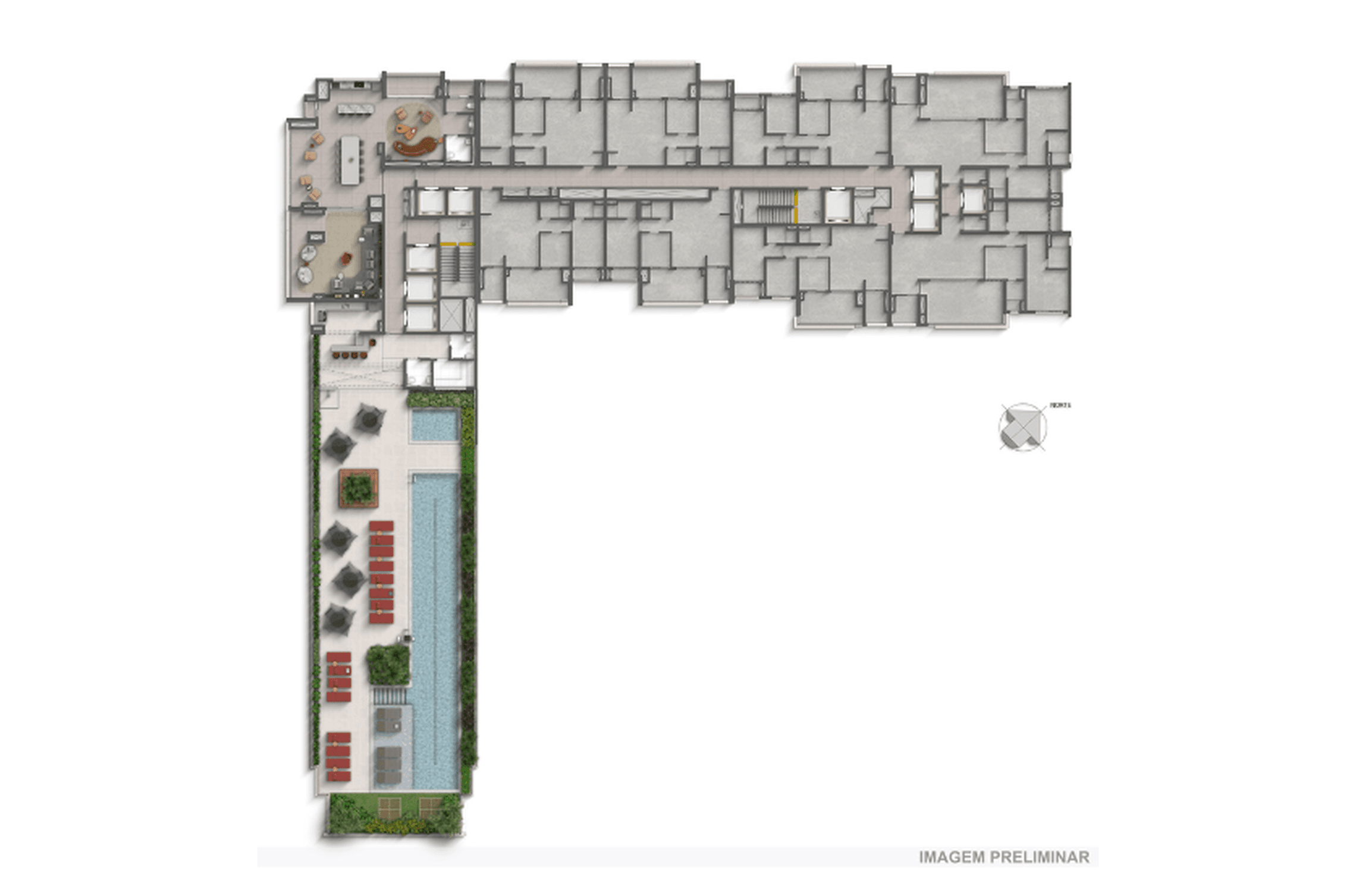 Planta 1 — Vértice Butantã Residences by Diálogo