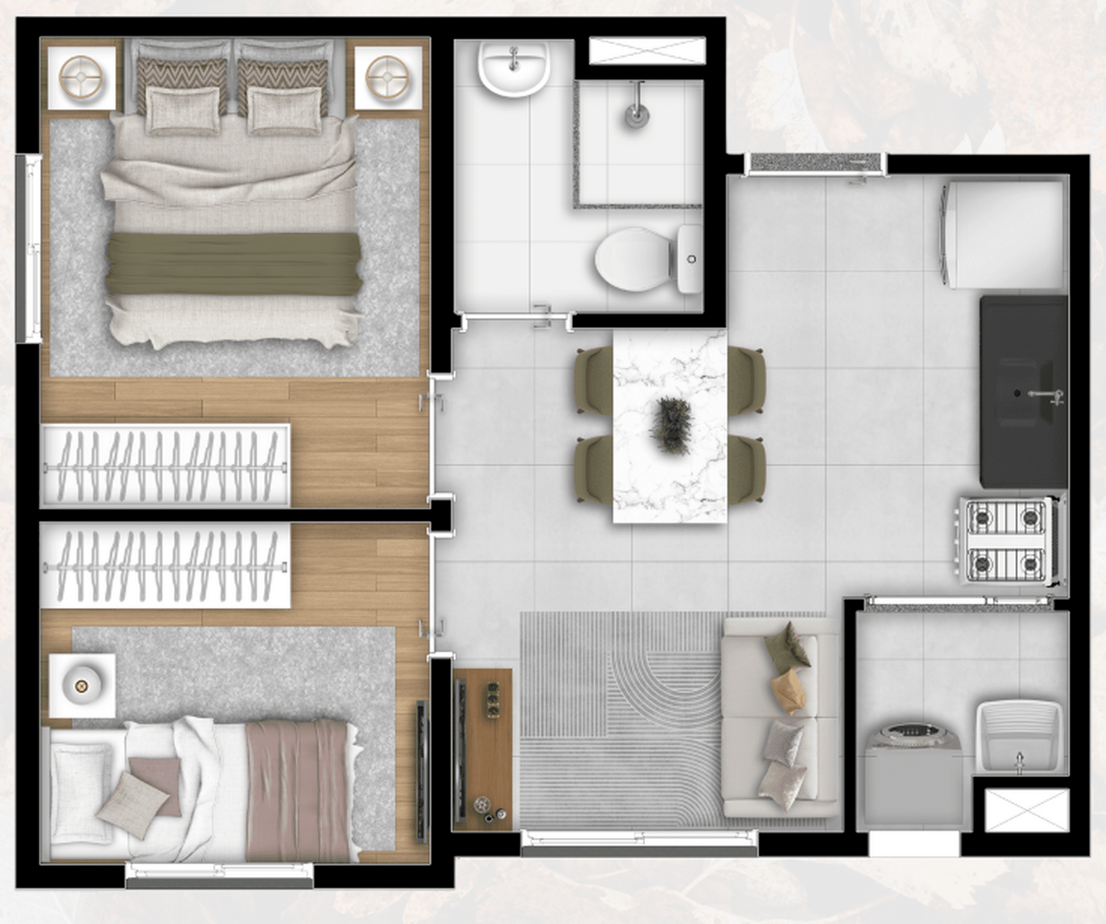 Planta 4 — Smart Metrô Patriarca - Residencial