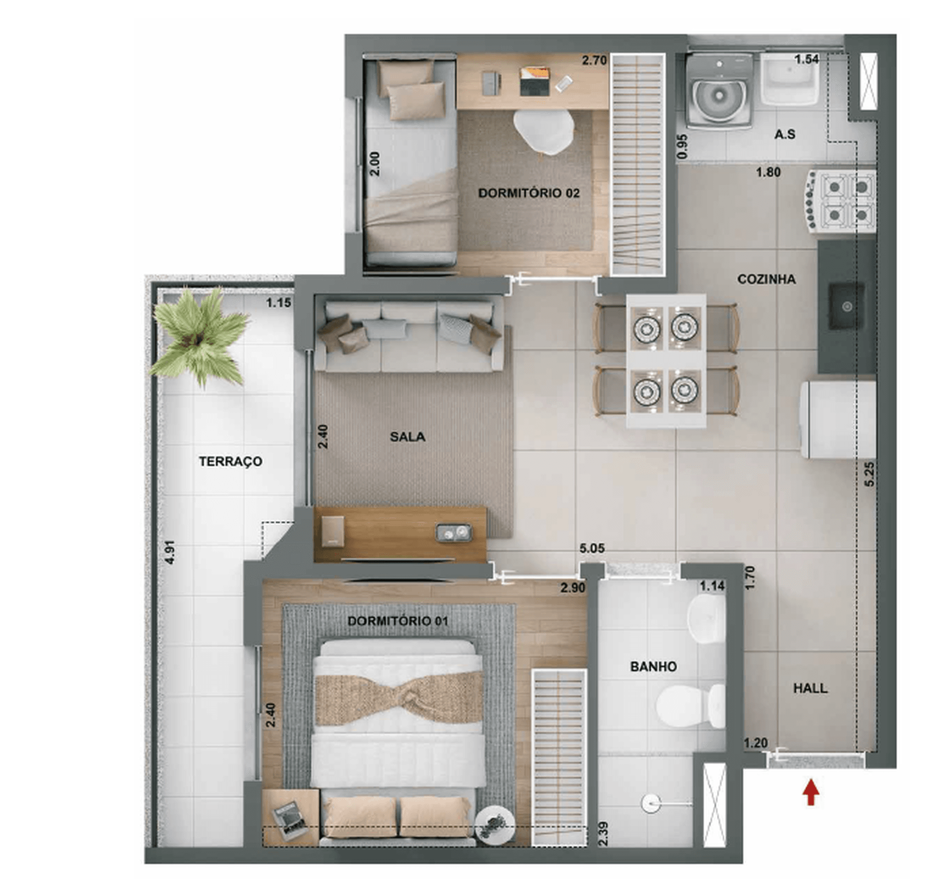 Planta 5 — Alto Chácara Santo Antônio