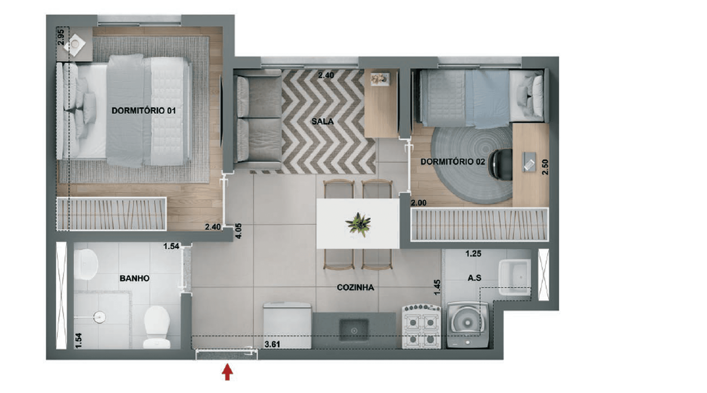 Planta 2 — Barra Funda 930