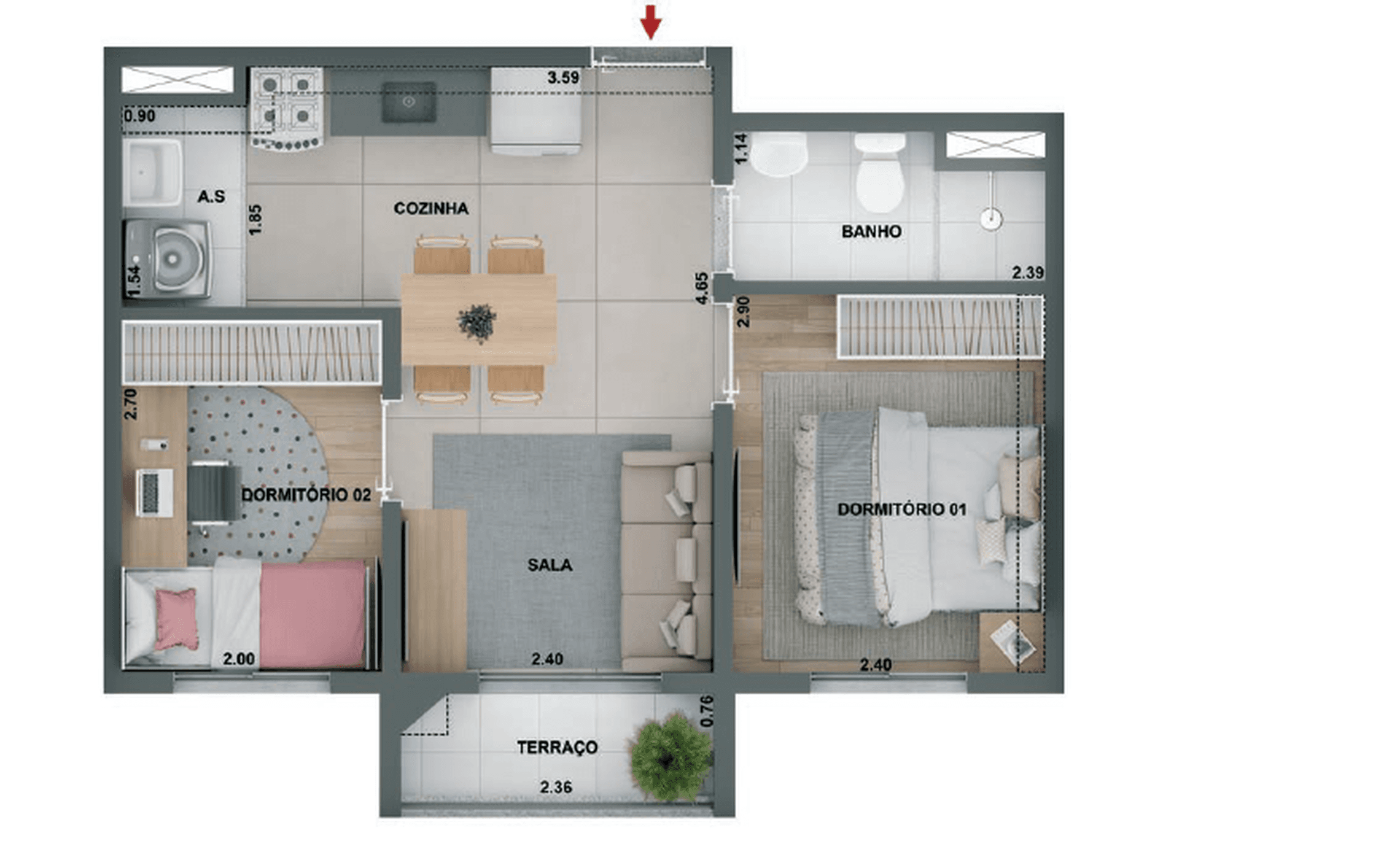 Planta 3 — Barra Funda 930