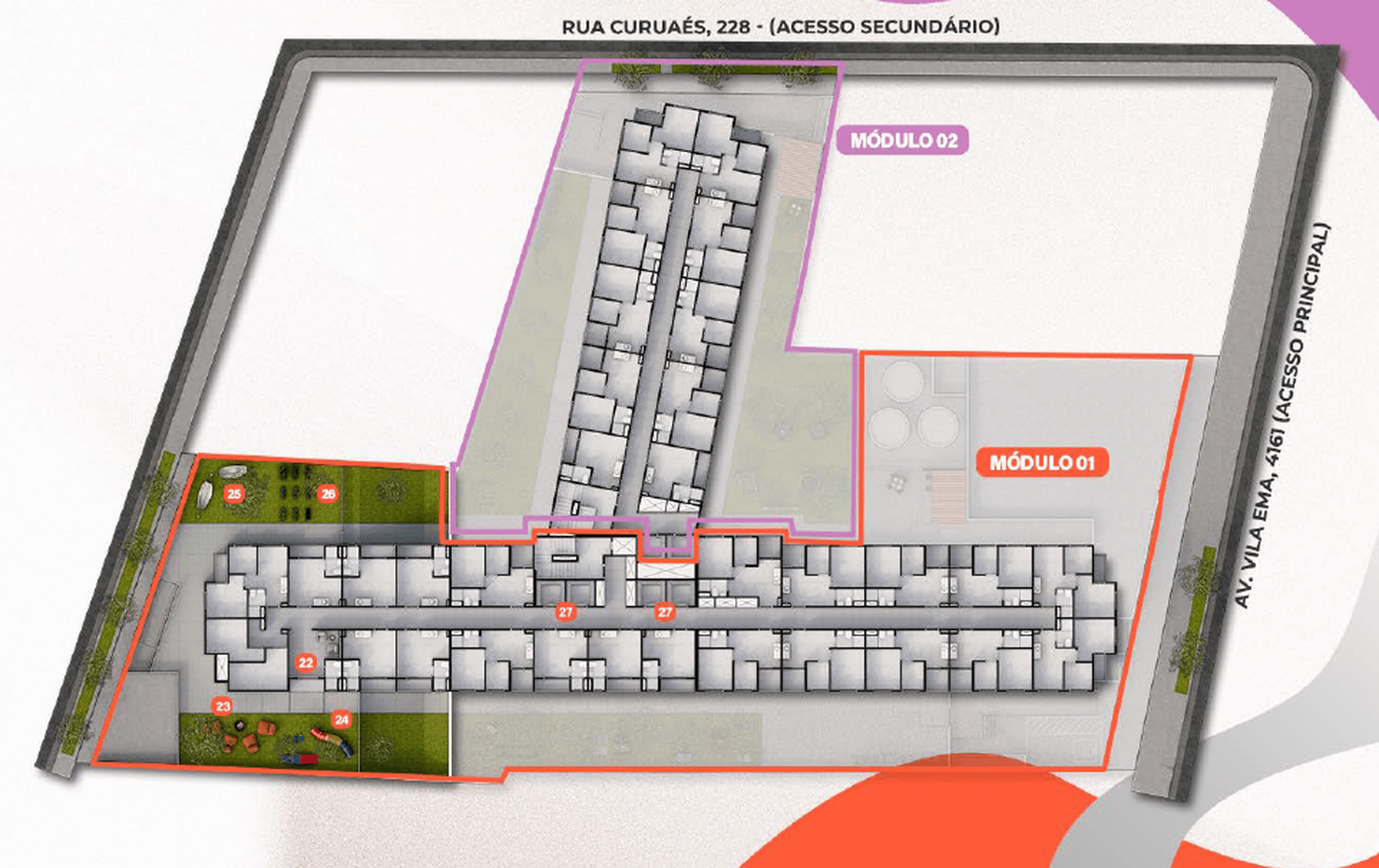 Planta 1 — Metrocasa Prime Vila Ema - Fase 1