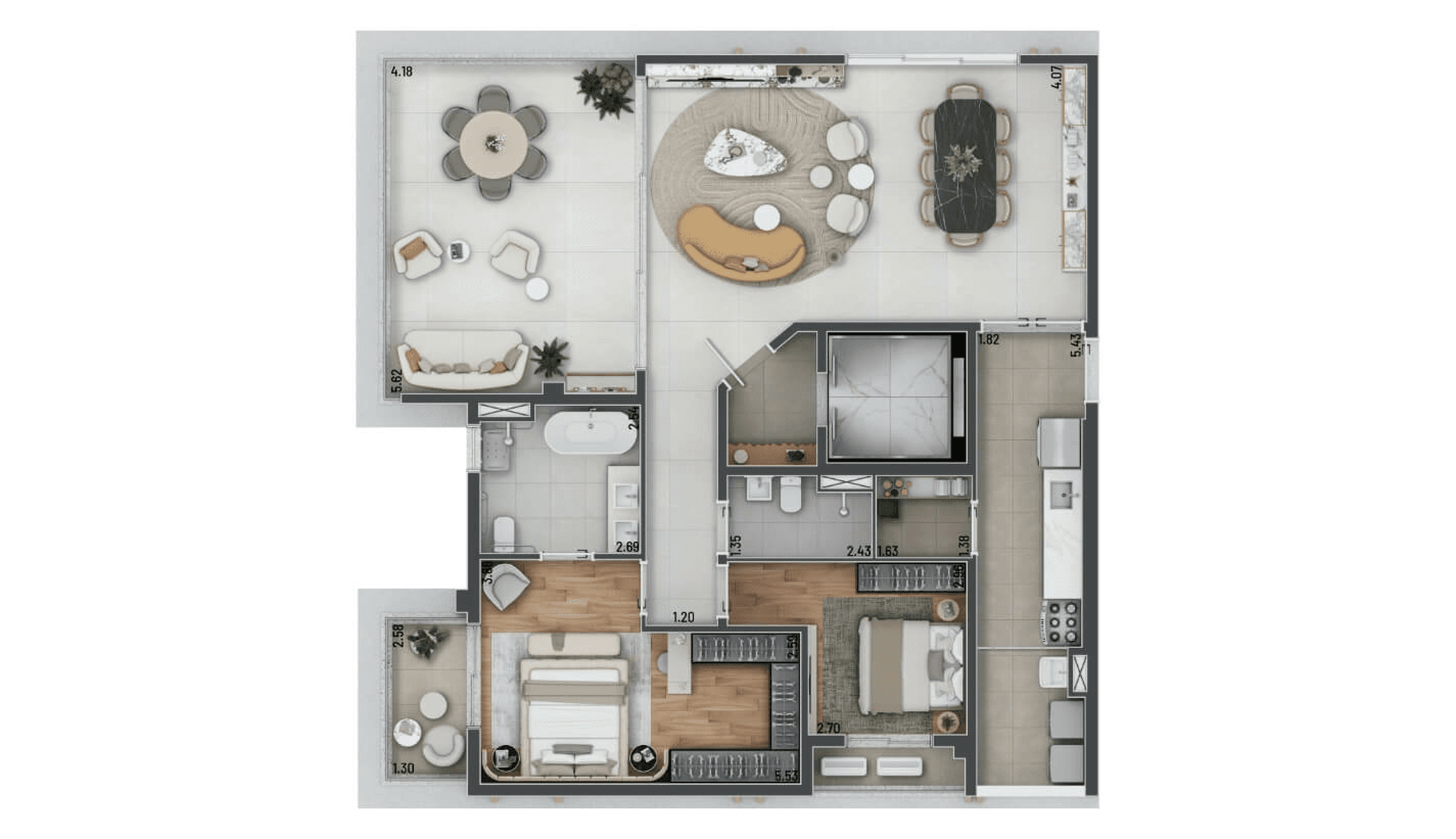 Planta 4 — Naara Higienópolis