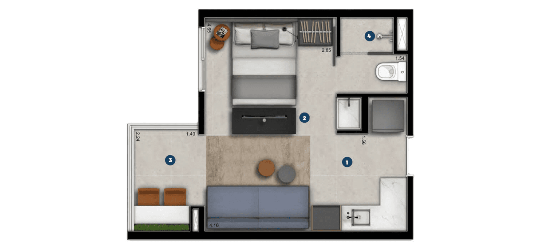Planta 3 — Duo E-Residence