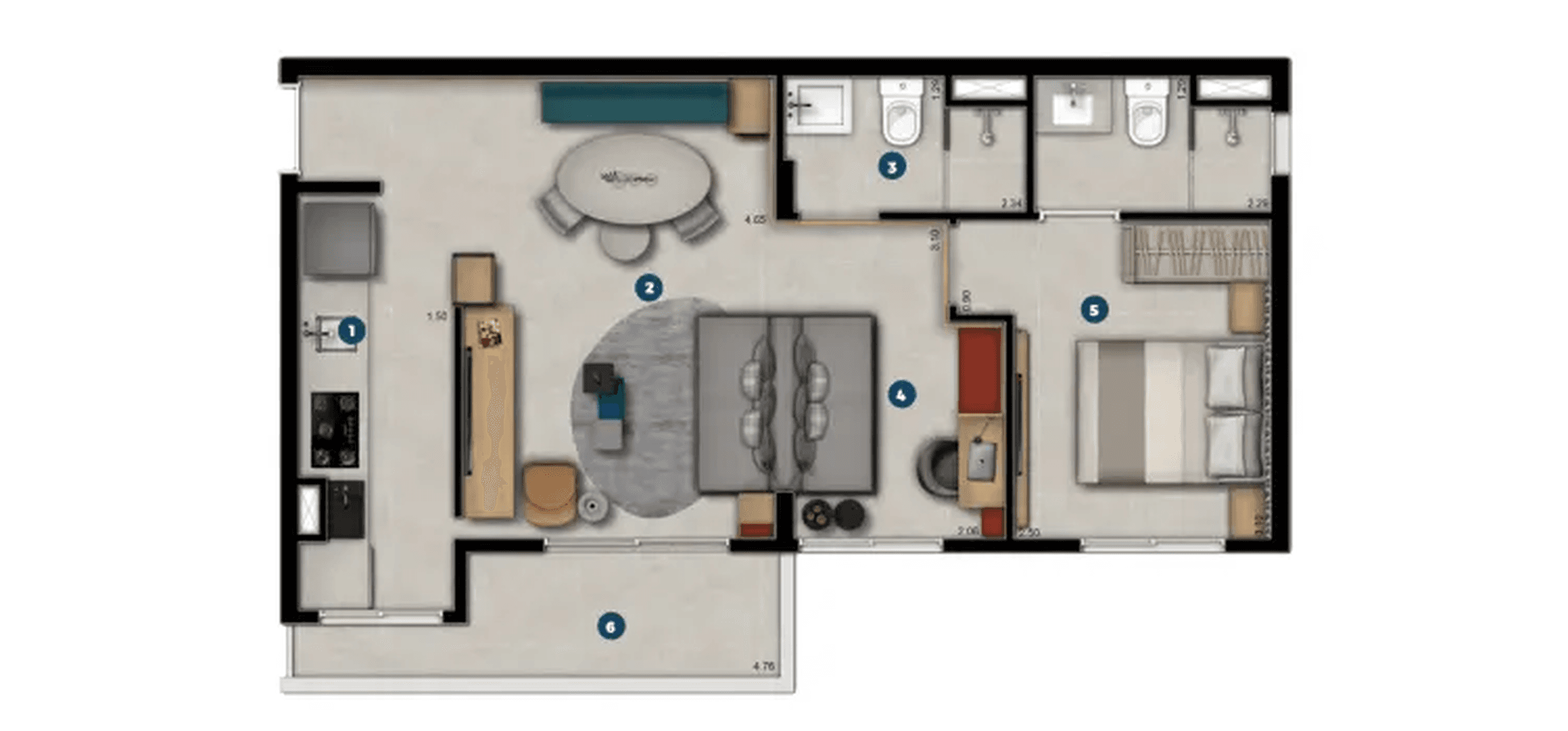Planta 5 — Duo E-Residence