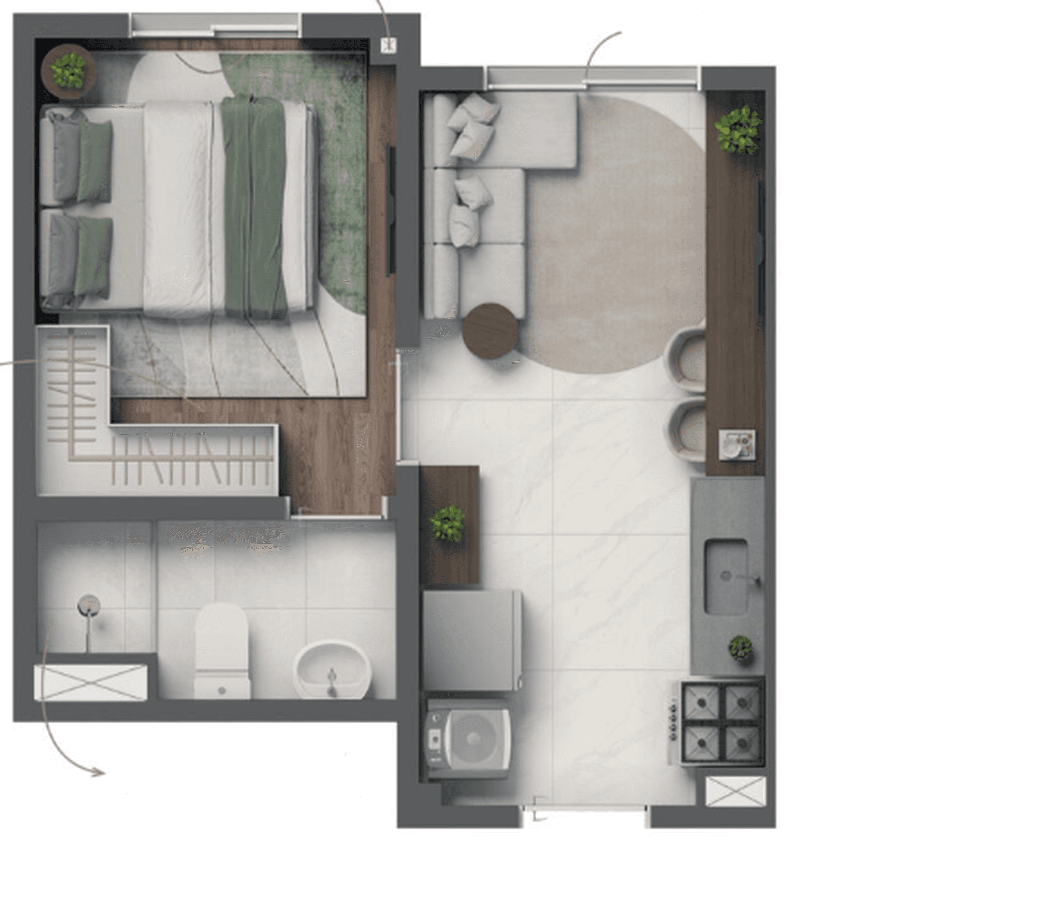 Planta 1 — Vivaz Selection Santo Amaro - Fase 1
