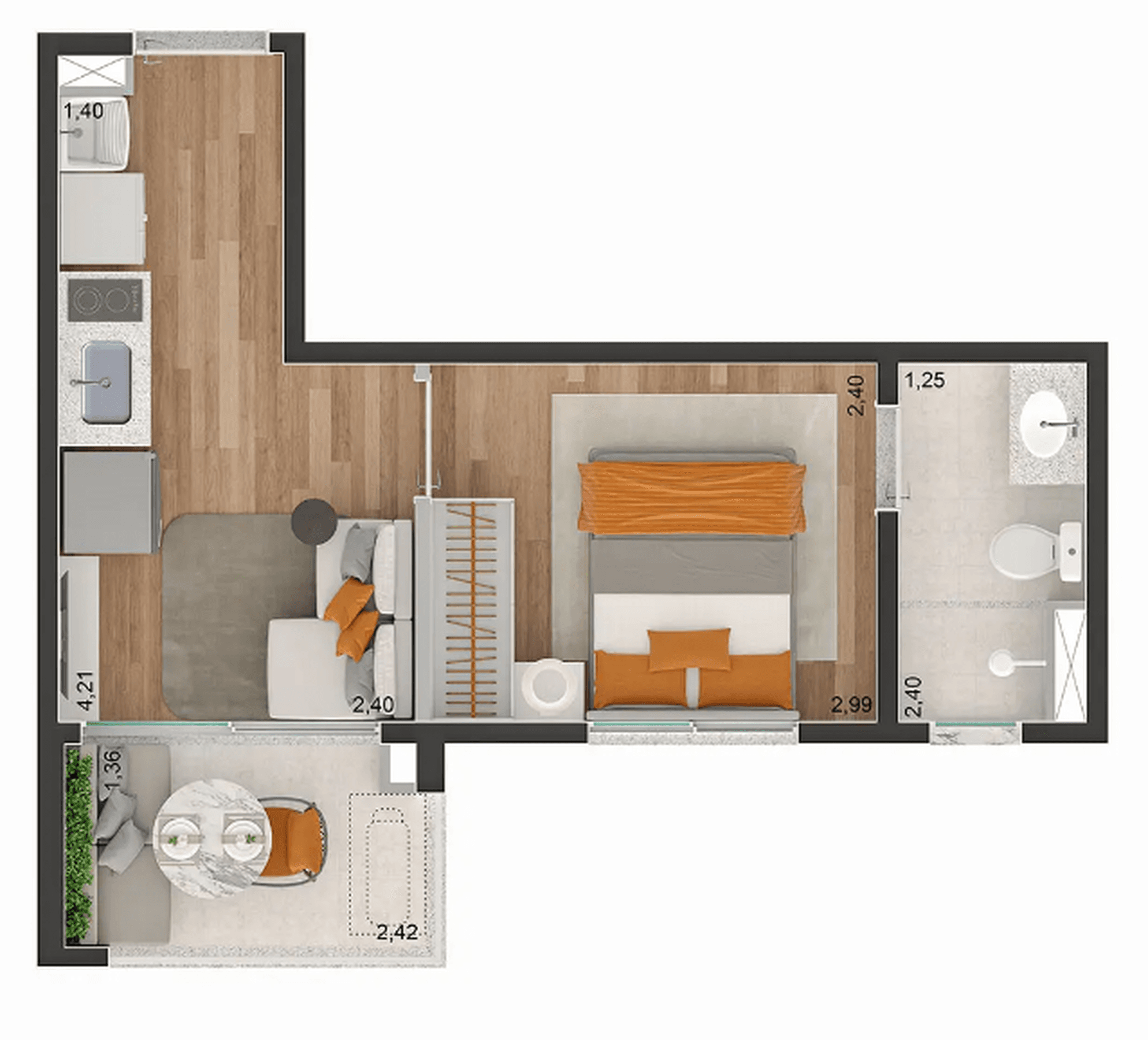 Planta 1 — Brooklin Sky Home Tower