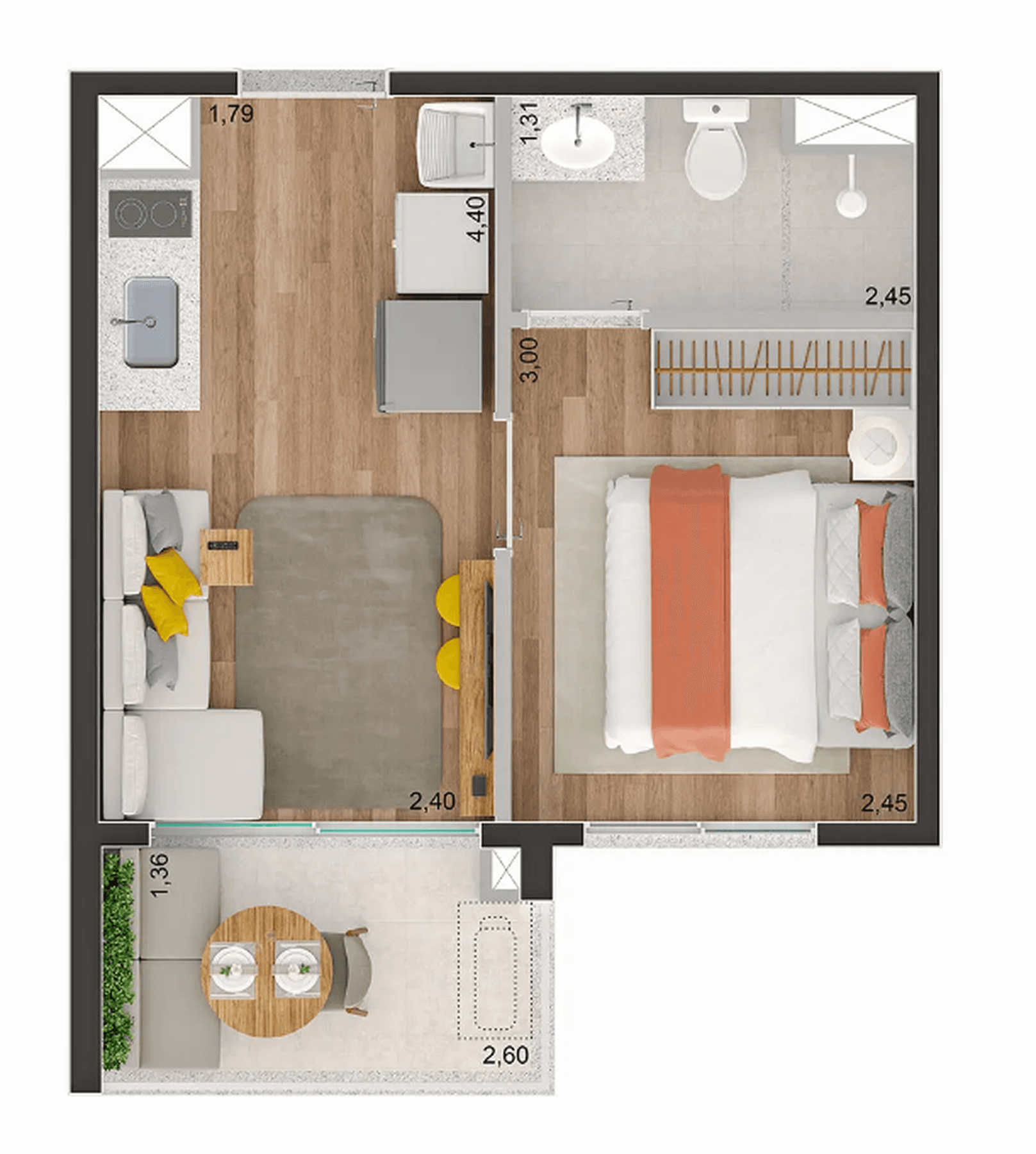 Planta 2 — Brooklin Sky Home Tower