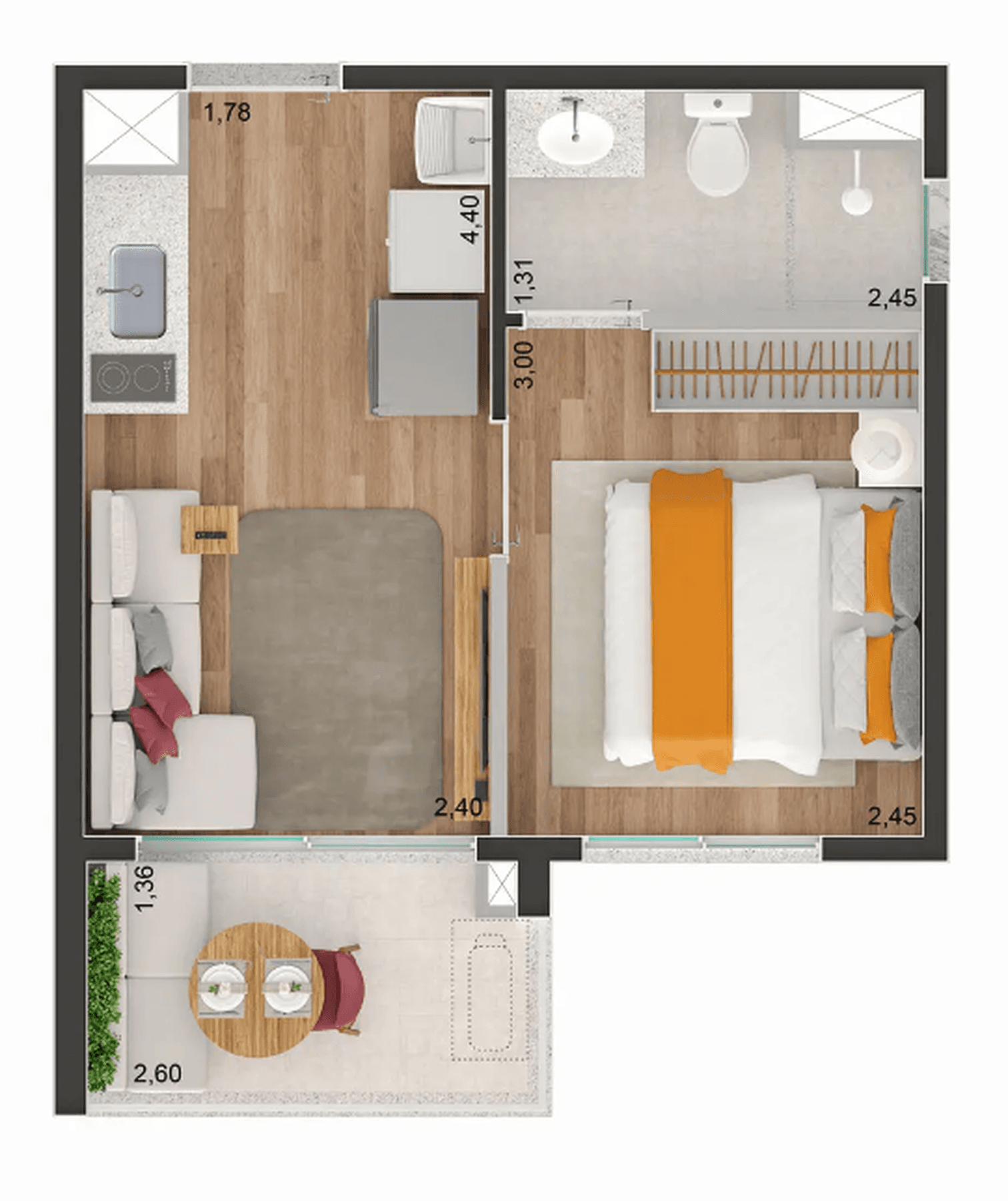 Planta 3 — Brooklin Sky Home Tower