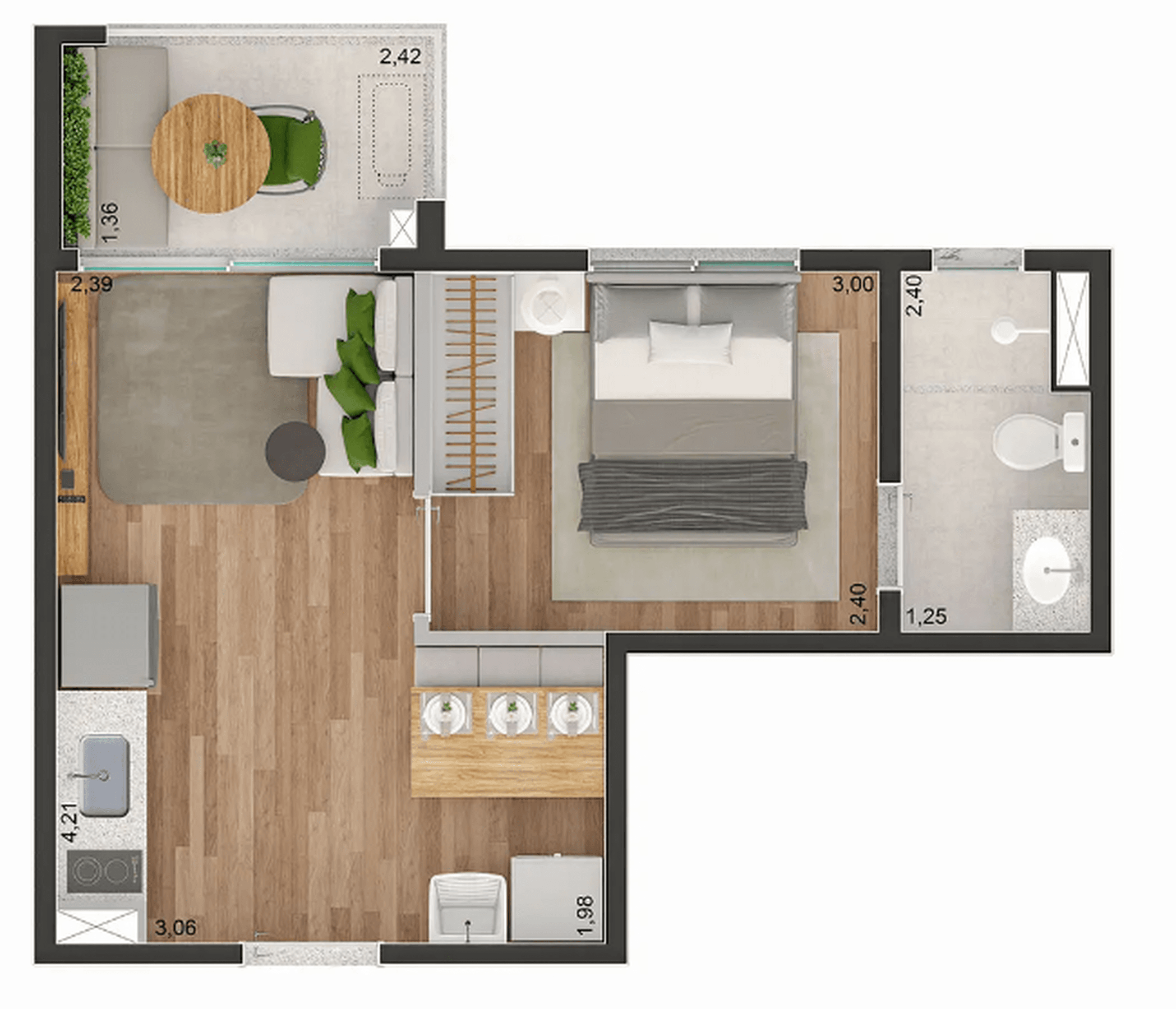 Planta 4 — Brooklin Sky Home Tower