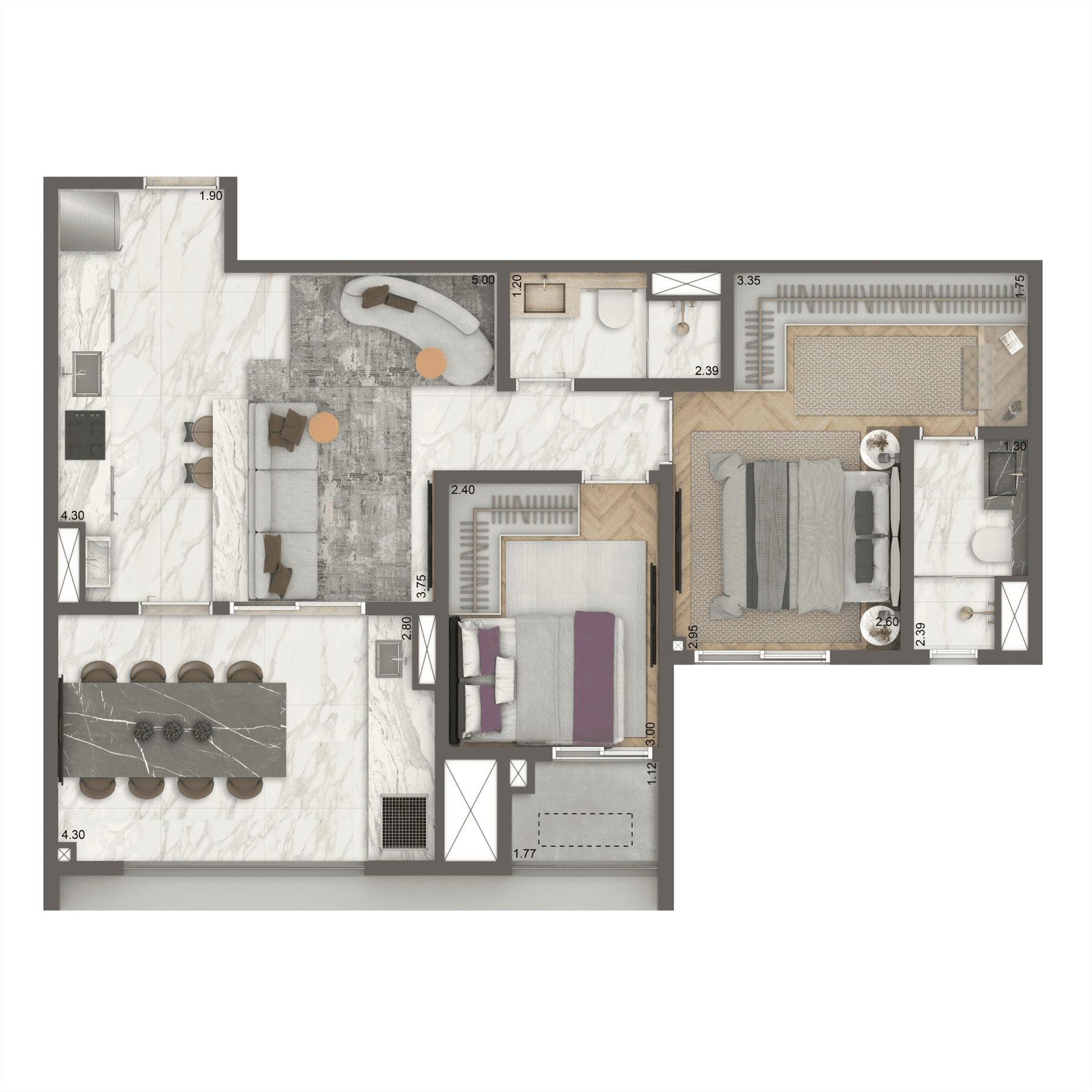Planta 6 — The New Residence Brooklin by Living