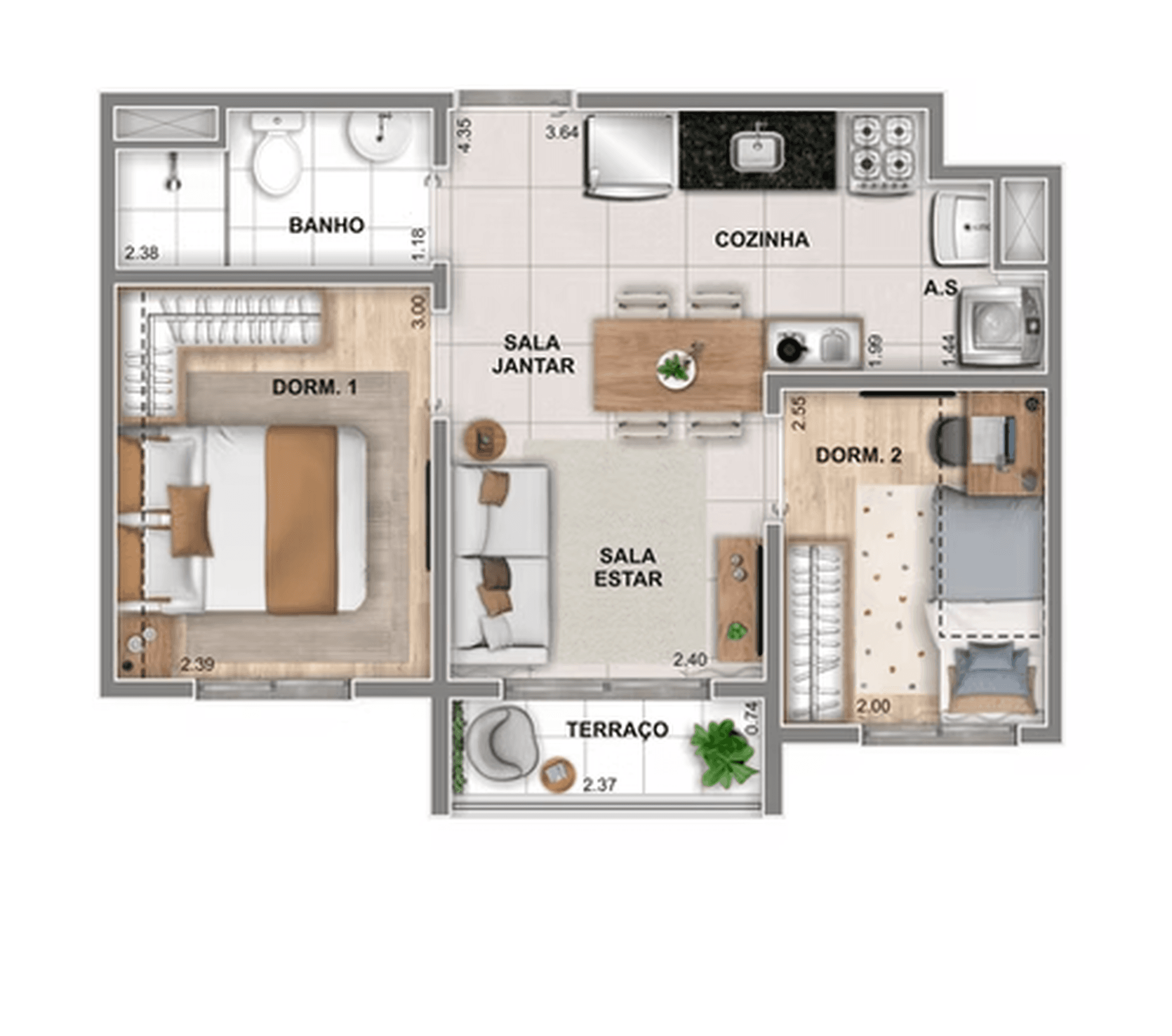 Planta 2 — Home 375