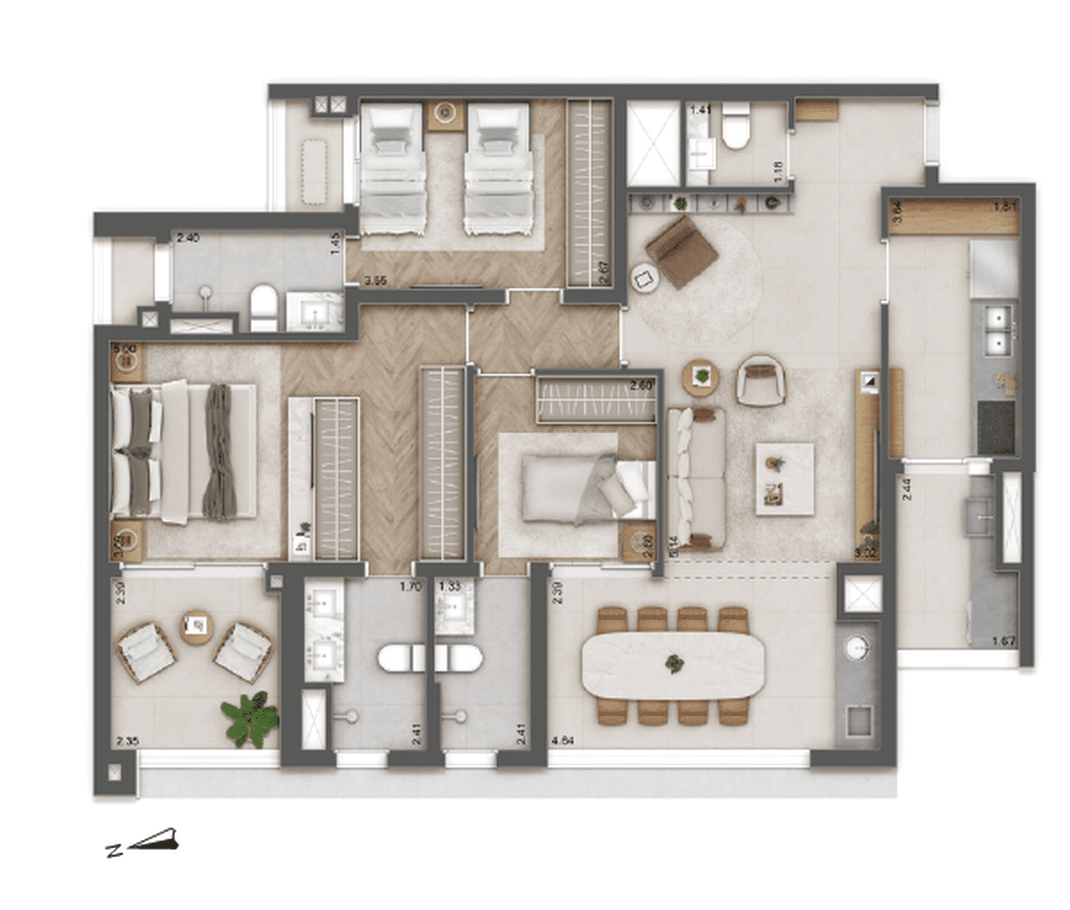 Planta 2 — Daslu Residences