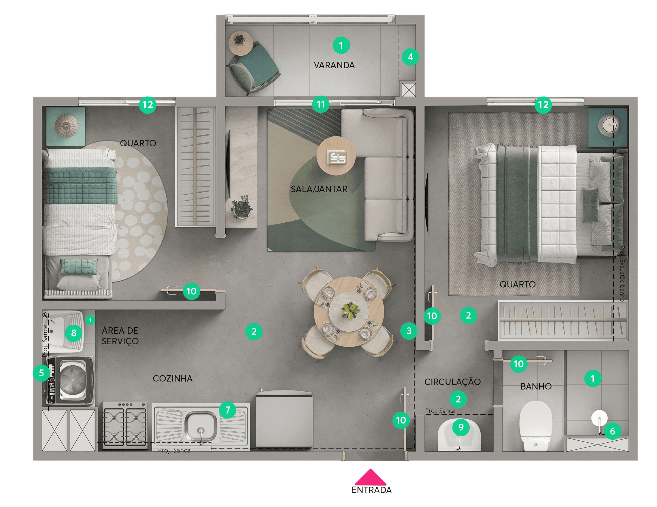 Planta 3 — Vivenza - Fase 1