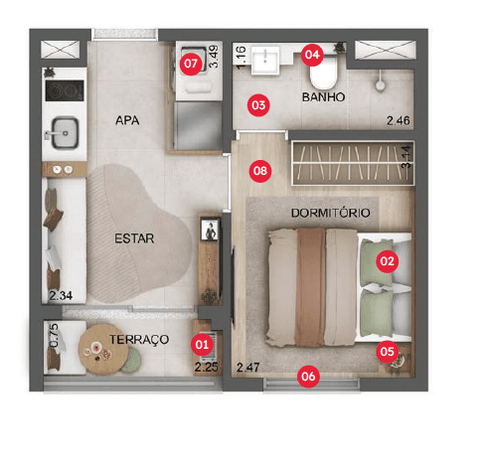 Planta 4 — Estilo Vila Olímpia - Residencial