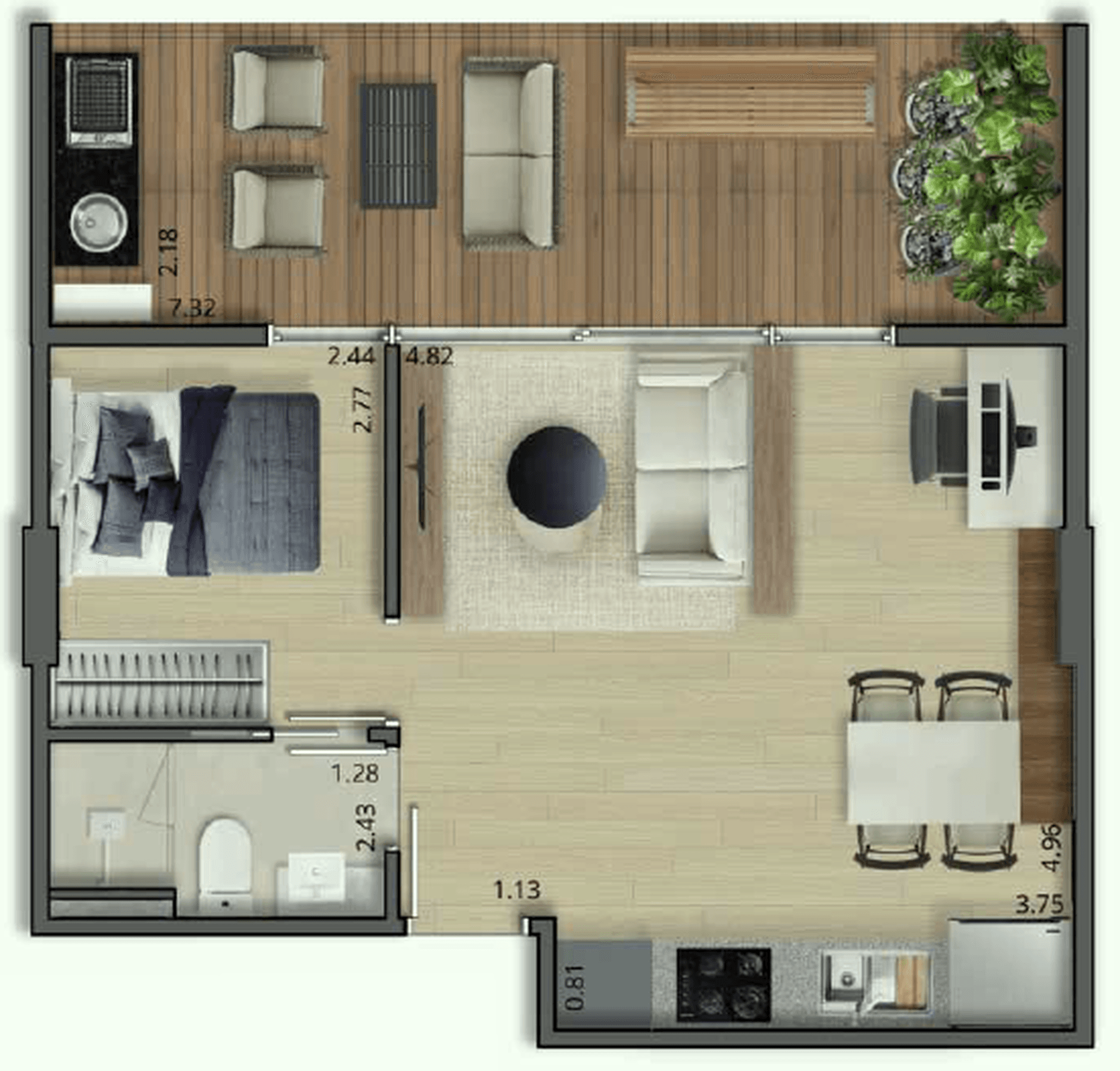 Planta 5 — Manacá