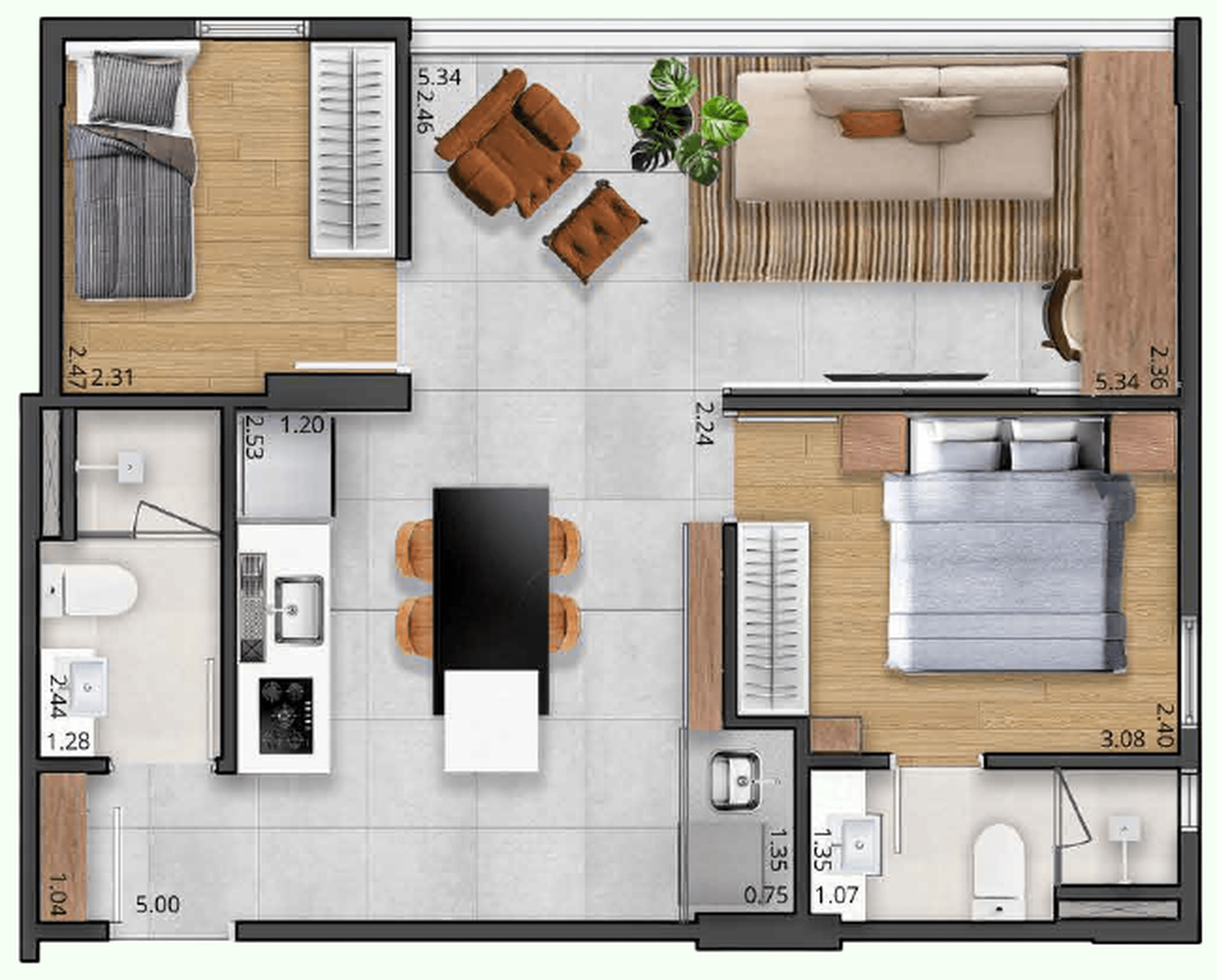 Planta 6 — Manacá