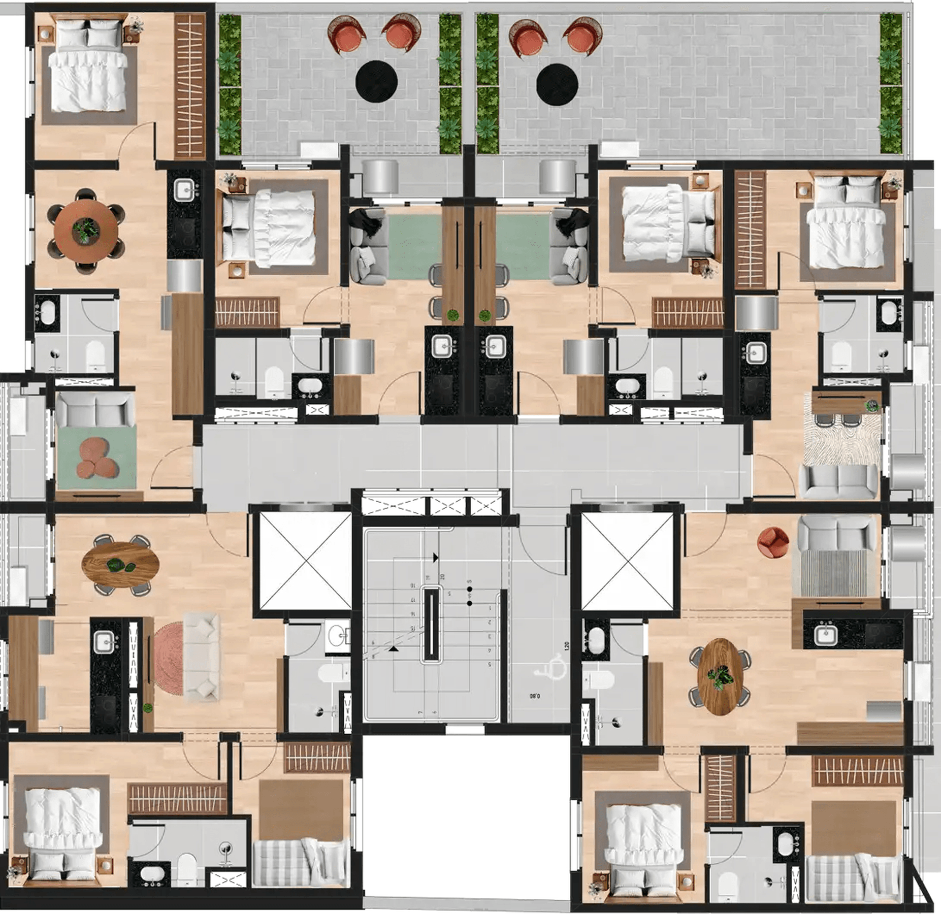 Planta 1 — Pitanga 105 - Residencial