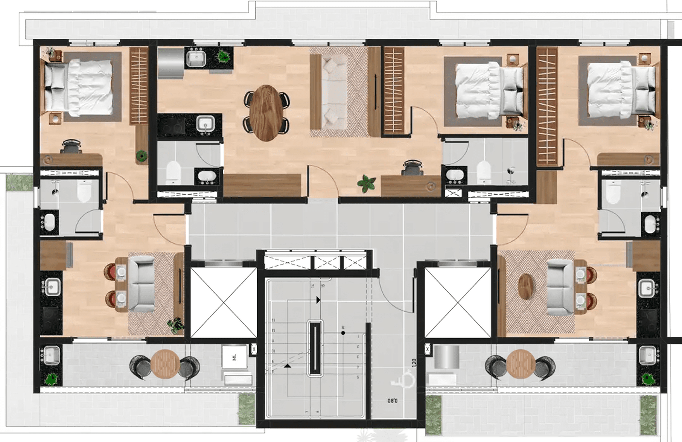 Planta 6 — Pitanga 105 - Residencial