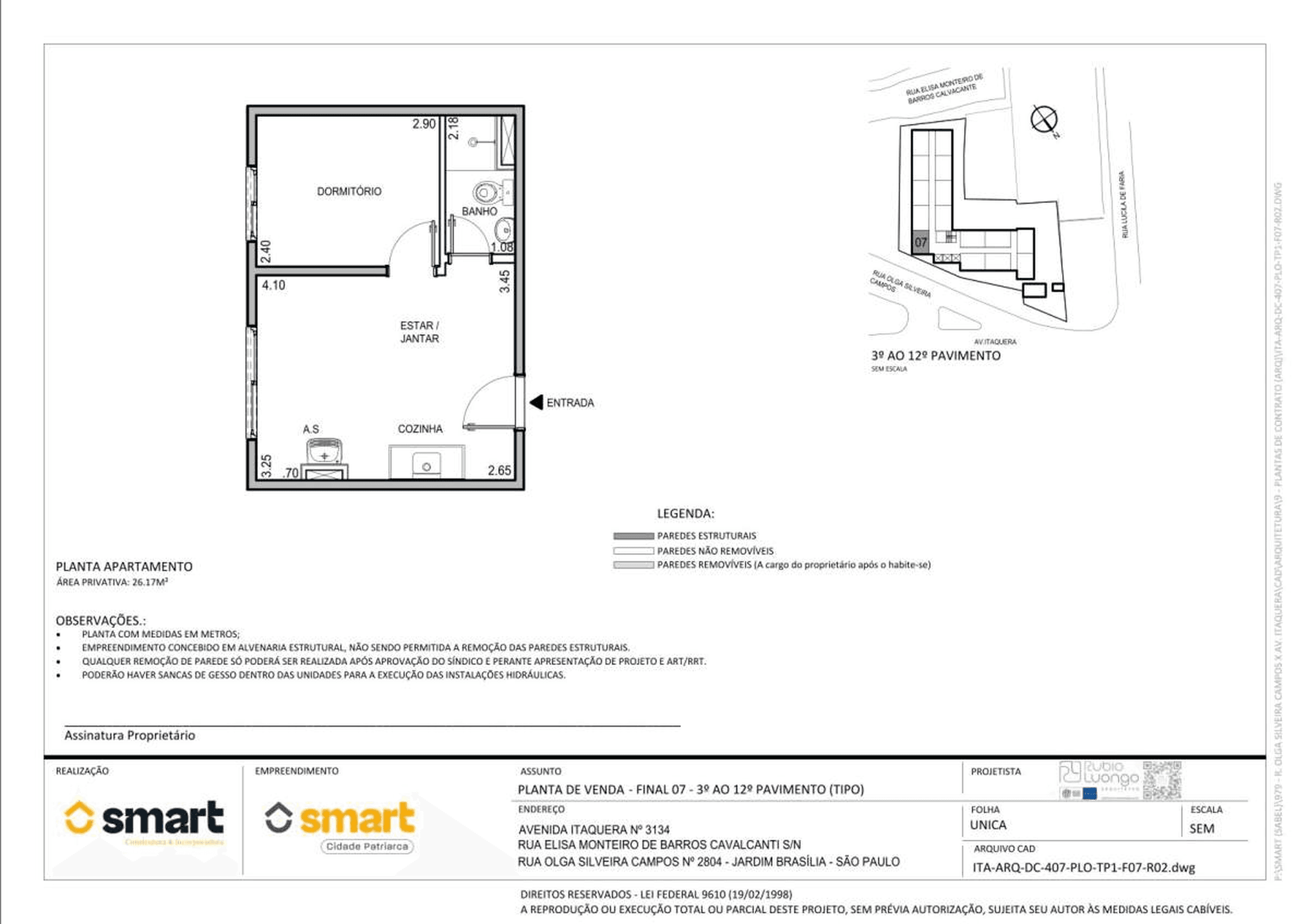 Planta 1 — Smart Cidade Patriarca