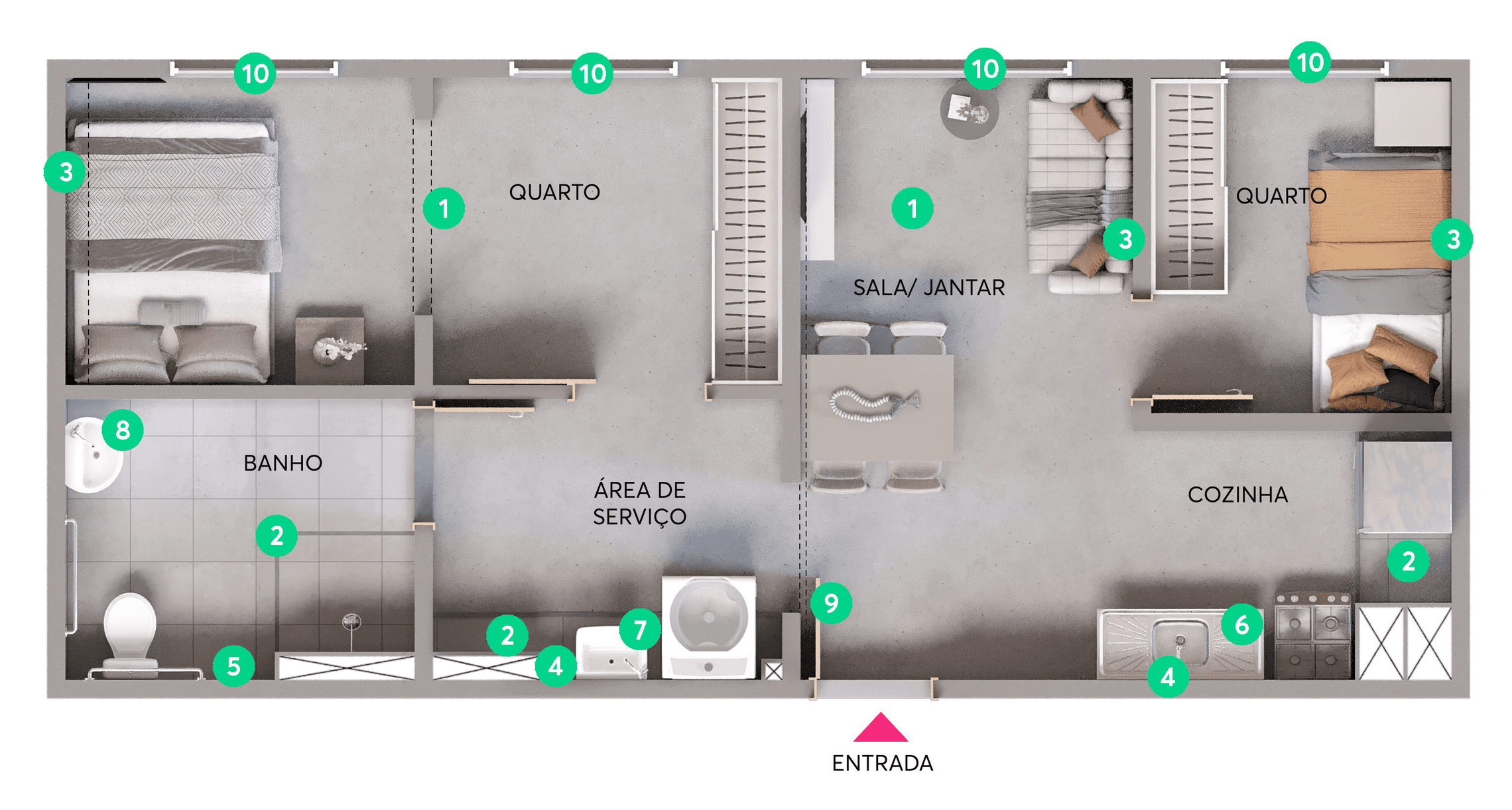 Planta 4 — Gran Vista Itaquera - Fase 1