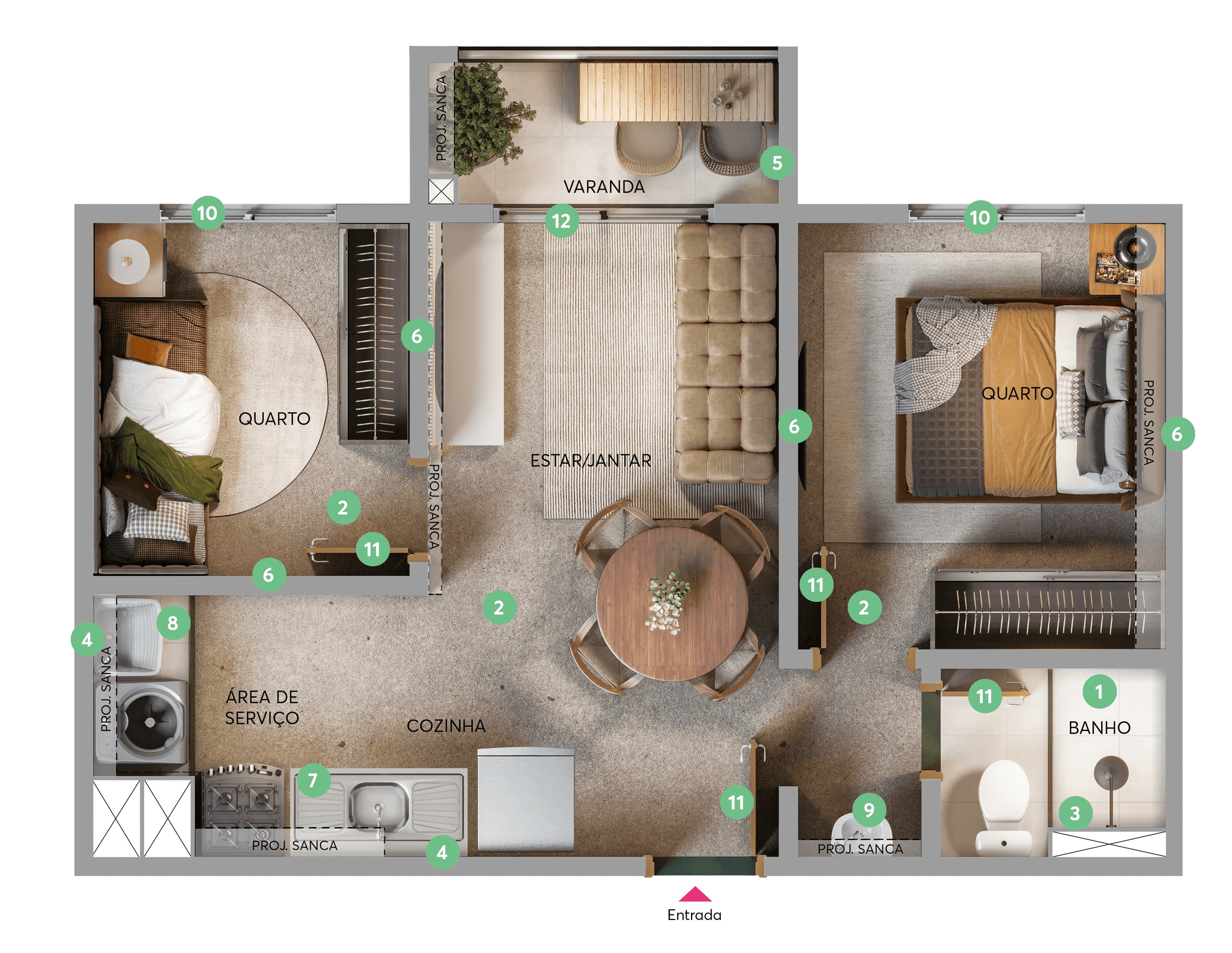 Planta 3 — Saint Guilherme - Fase 1