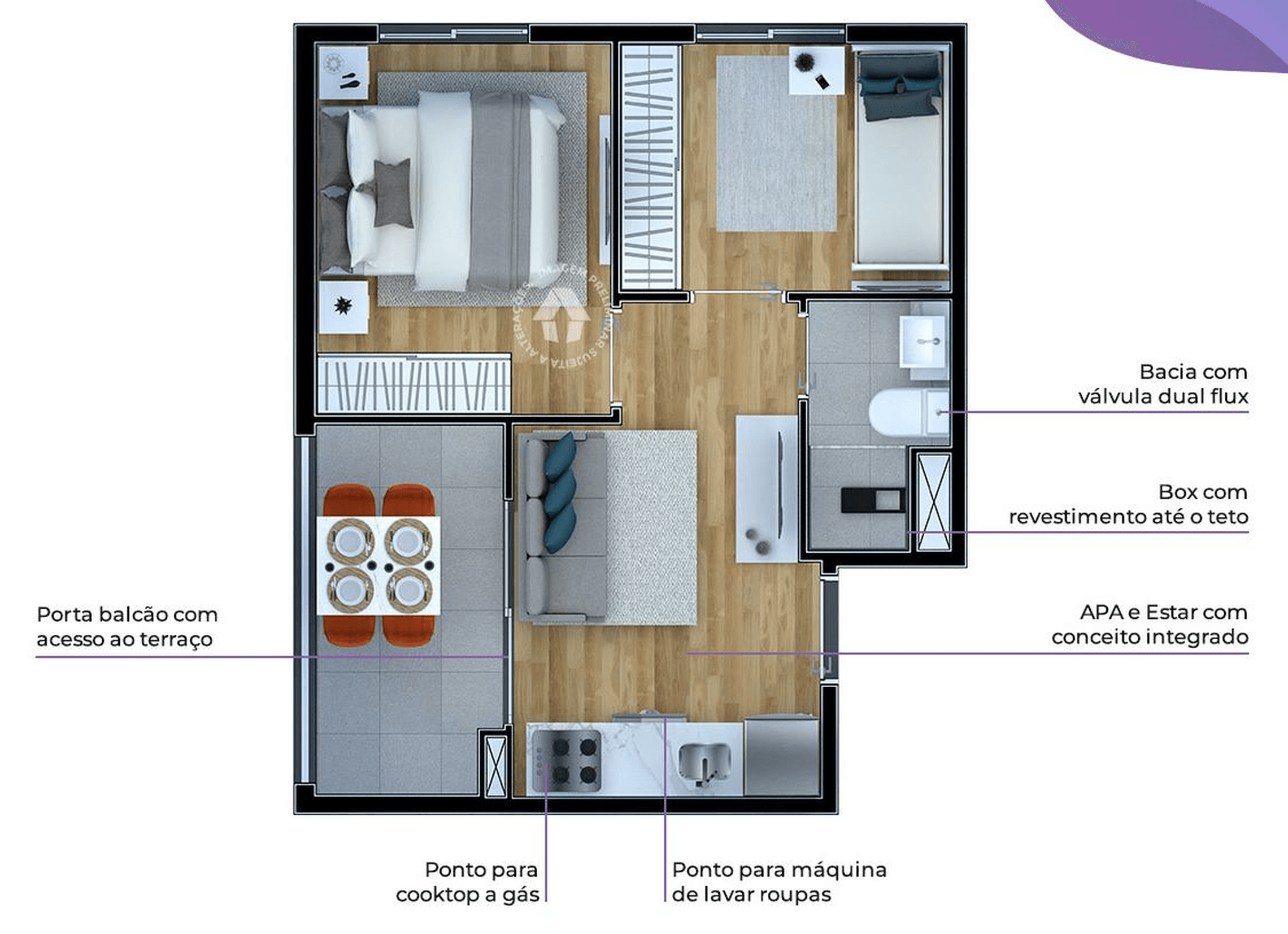 Planta 5 — Metrocasa Estação Giovanni Gronchi - Residencial