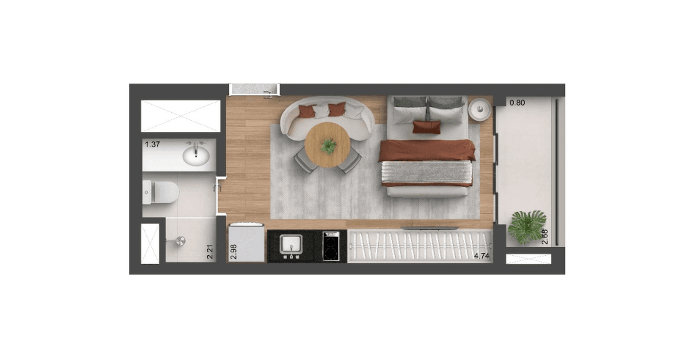 Planta 2 — Auren Studios Vila Clementino