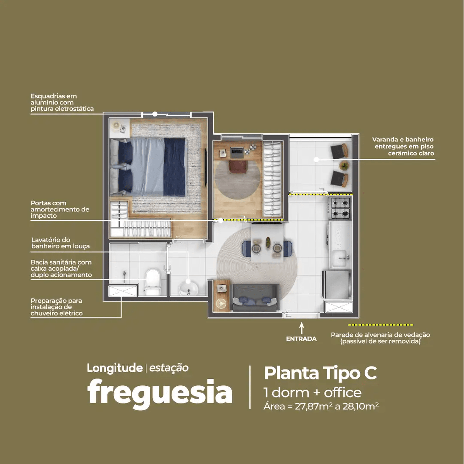 Planta 5 — Longitude Estação Freguesia