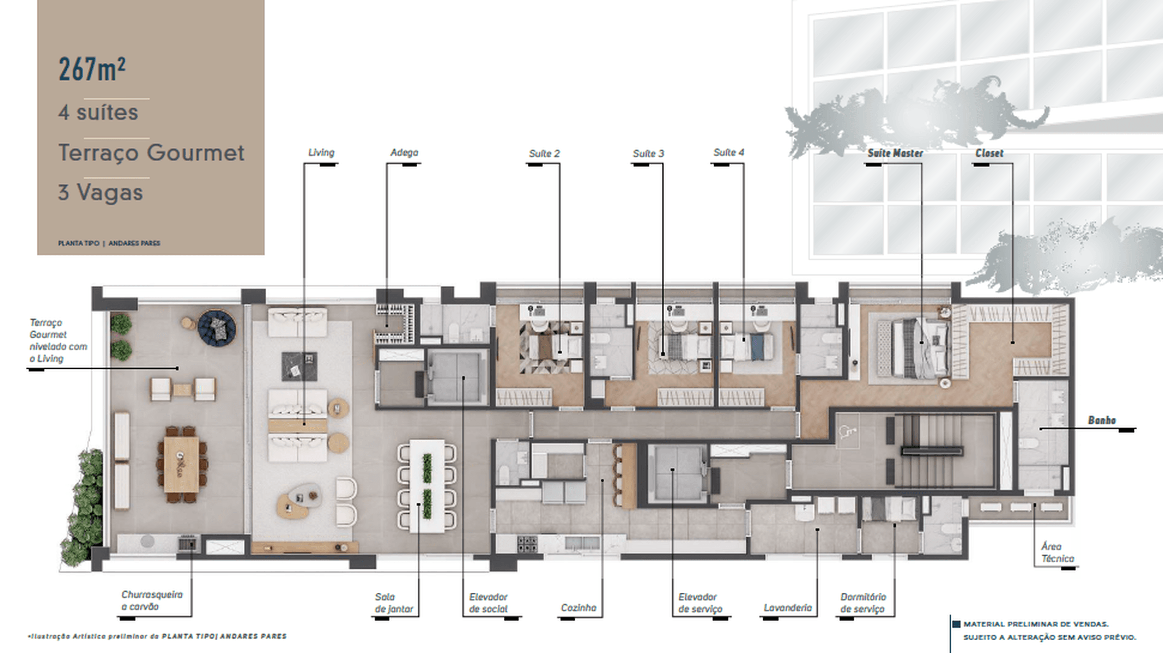 Planta 3 — Maison Gabrielle